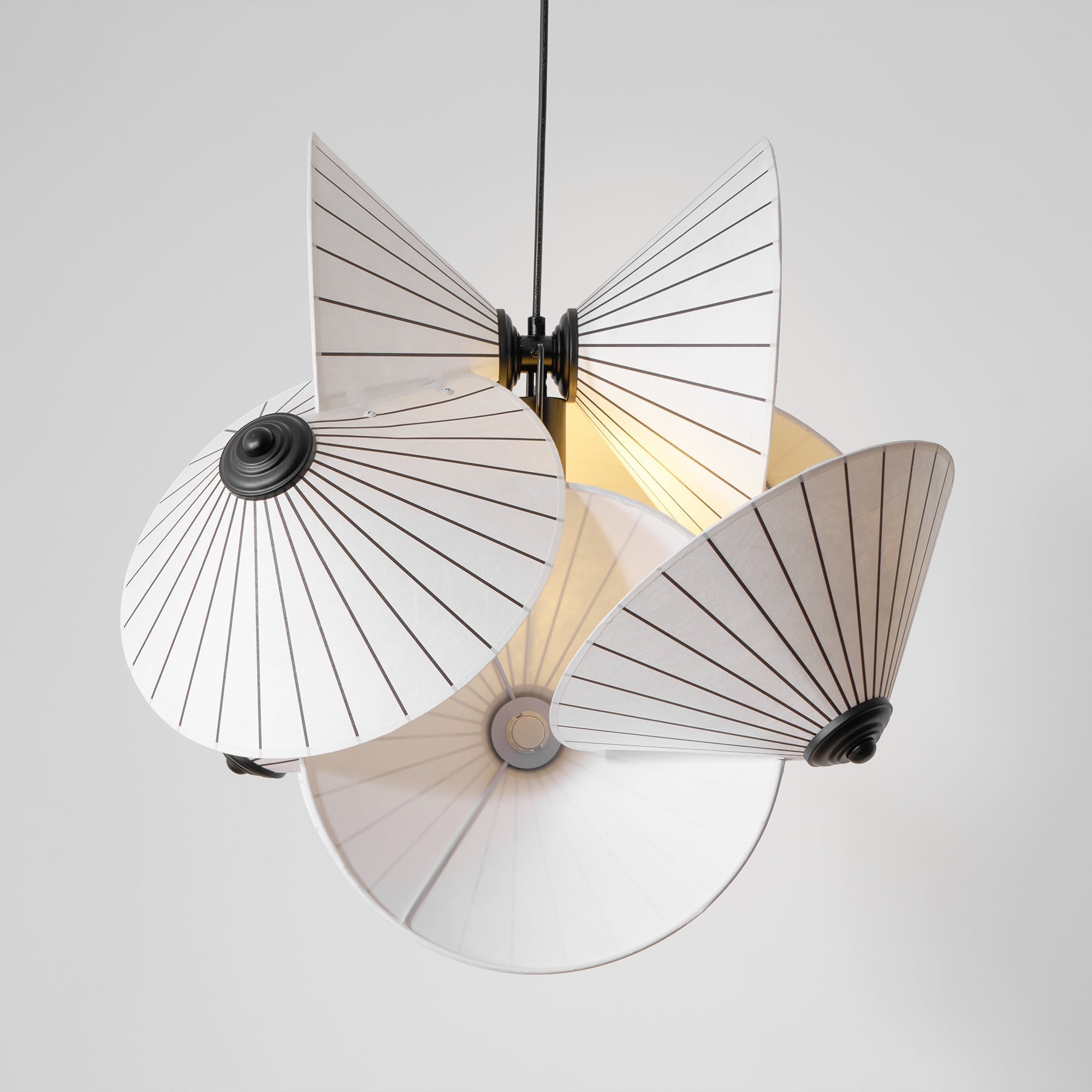 Zerinarae Individual Creativity Metal Fabric Pendant Light - Lamp Copper