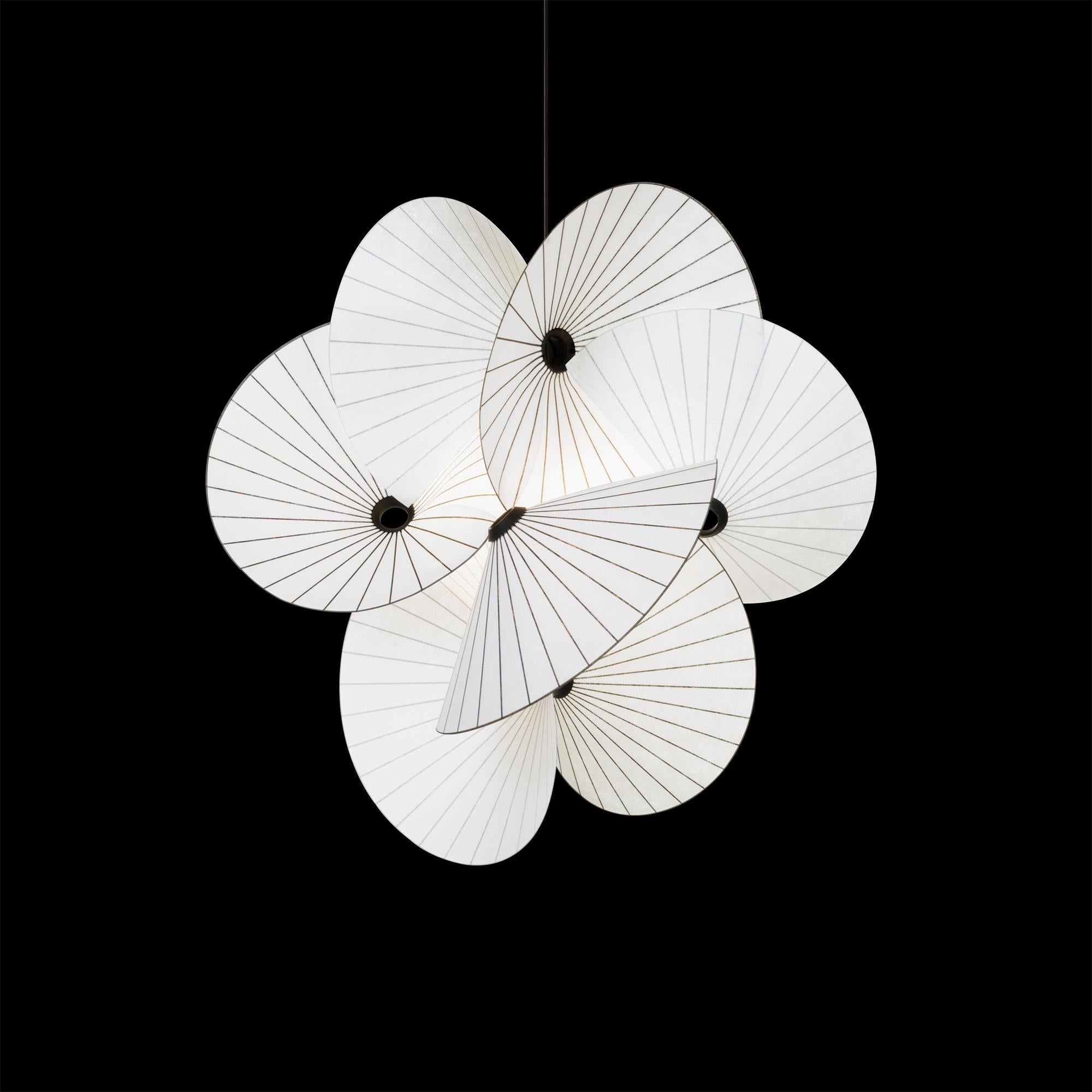 Zerinarae Individual Creativity Metal Fabric Pendant Light - Lamp Copper