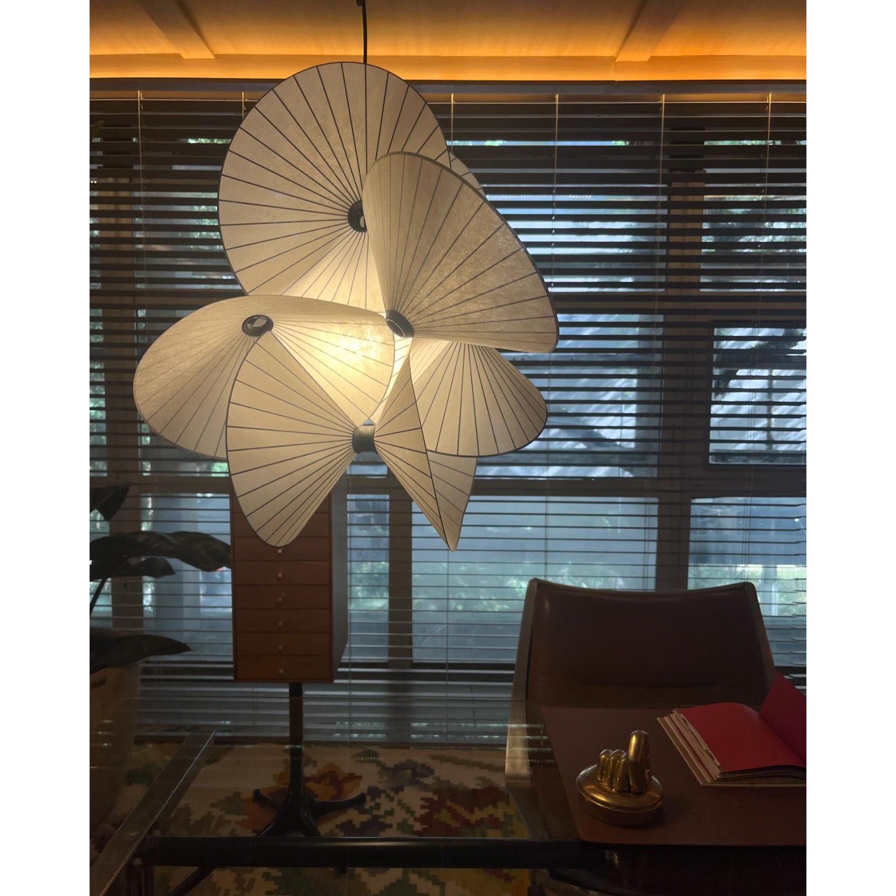 Zerinarae Individual Creativity Metal Fabric Pendant Light - Lamp Copper