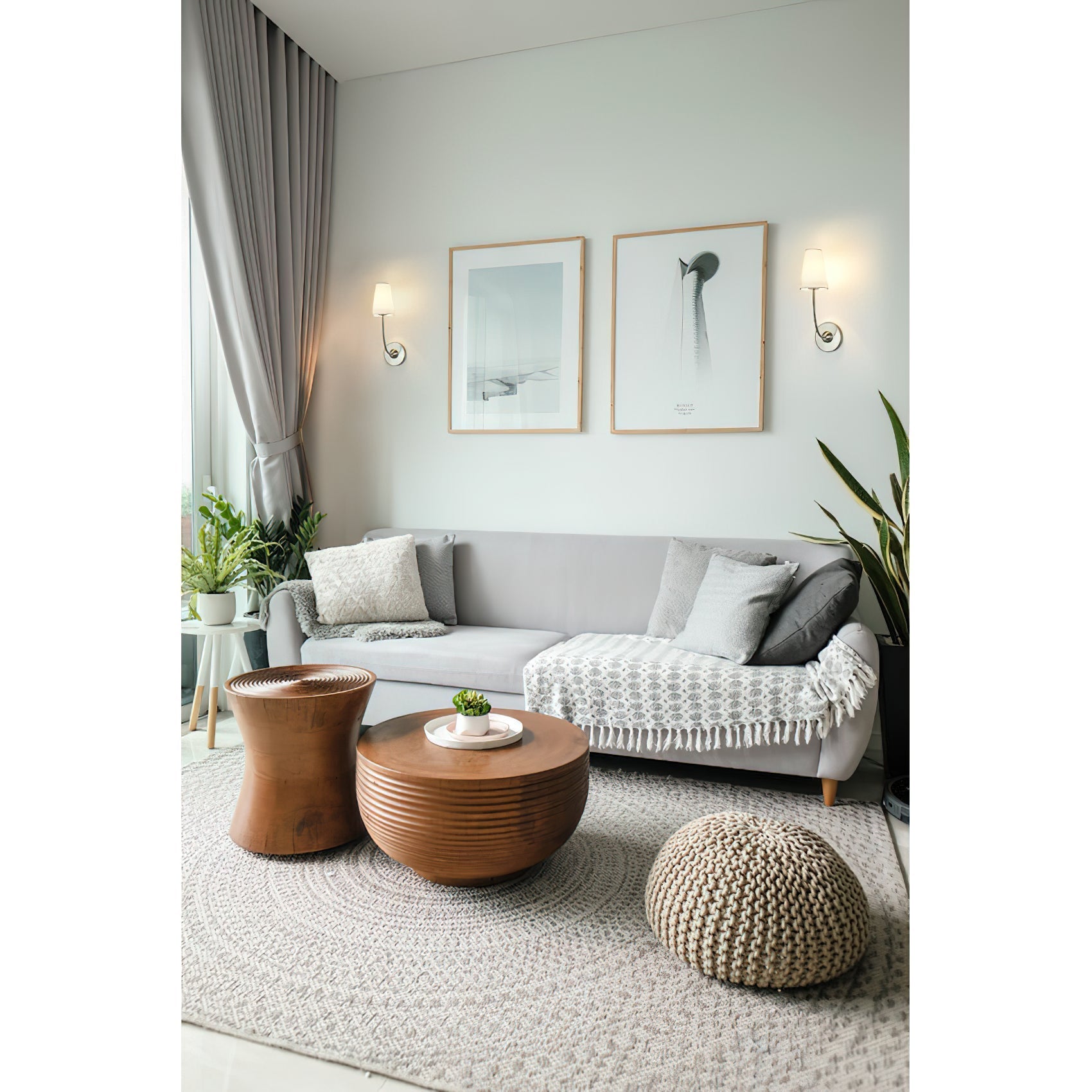 Aldoren Vintage Modern Minimalist Brass Fabric Wall Lamp - Lamp Copper