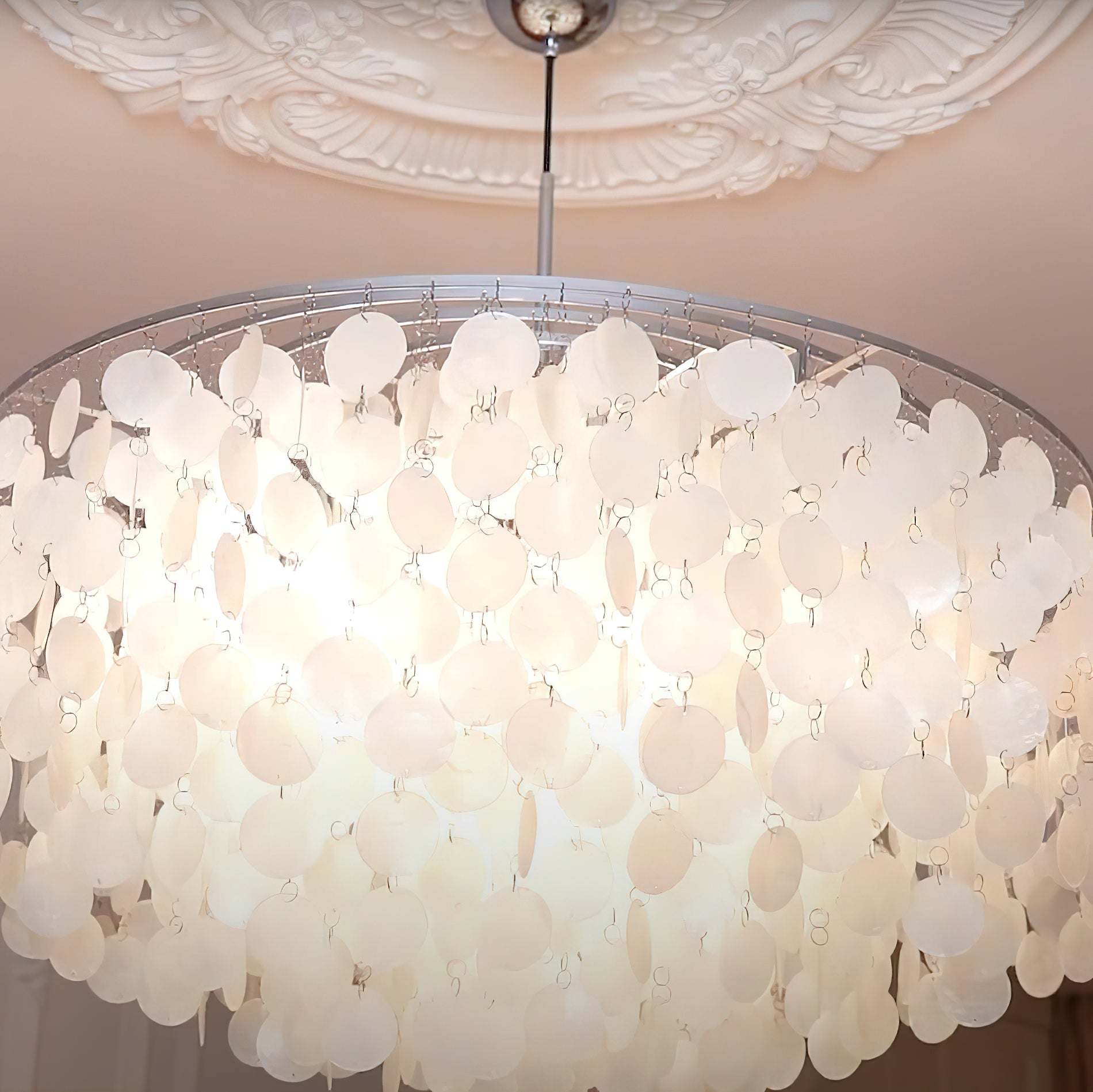 Round Shell Chandelier - Blowlighting