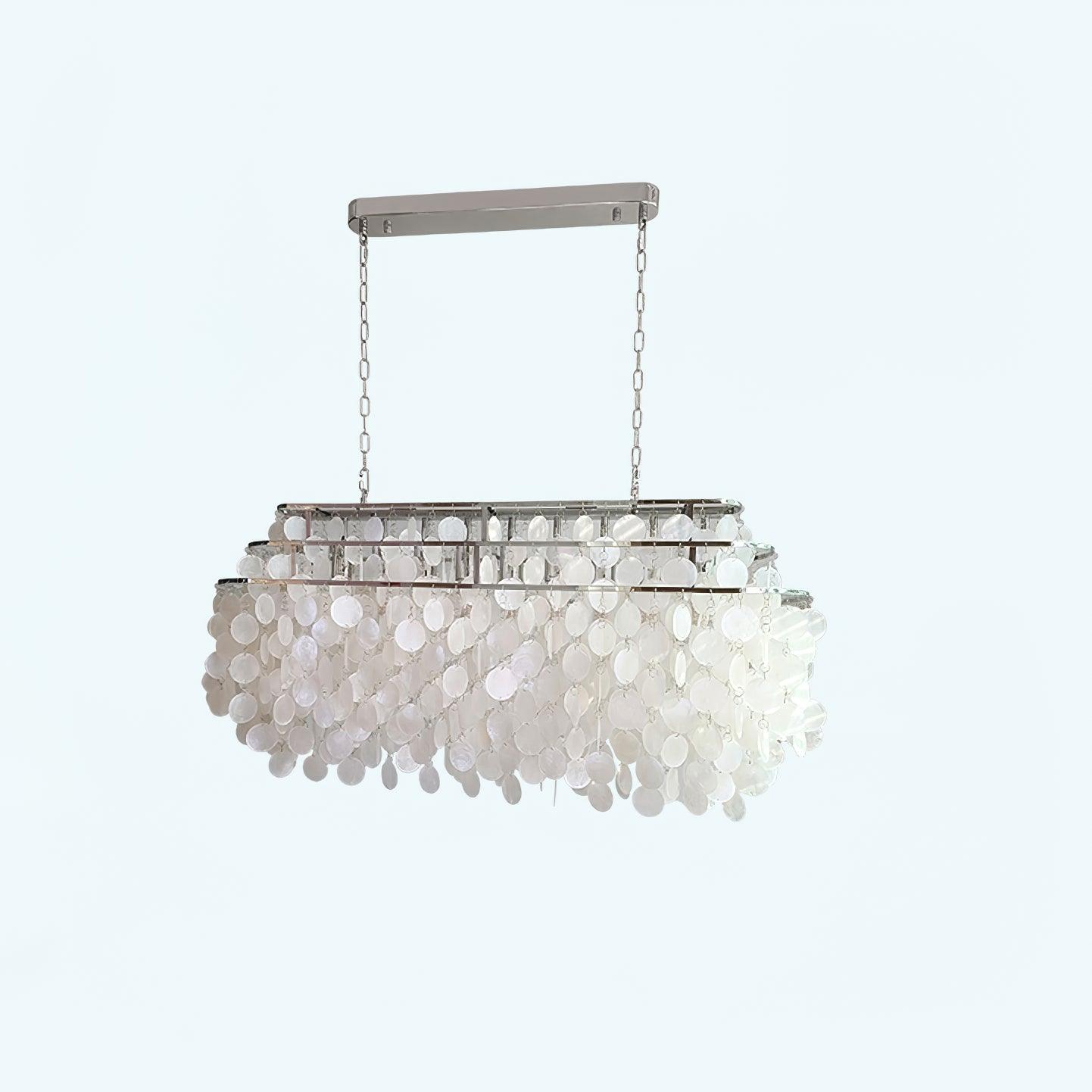 Elios Elegant Capiz Shell Chandelier - Letslighting