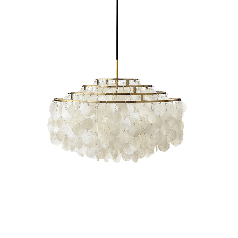 Elios Elegant Capiz Shell Chandelier - Letslighting