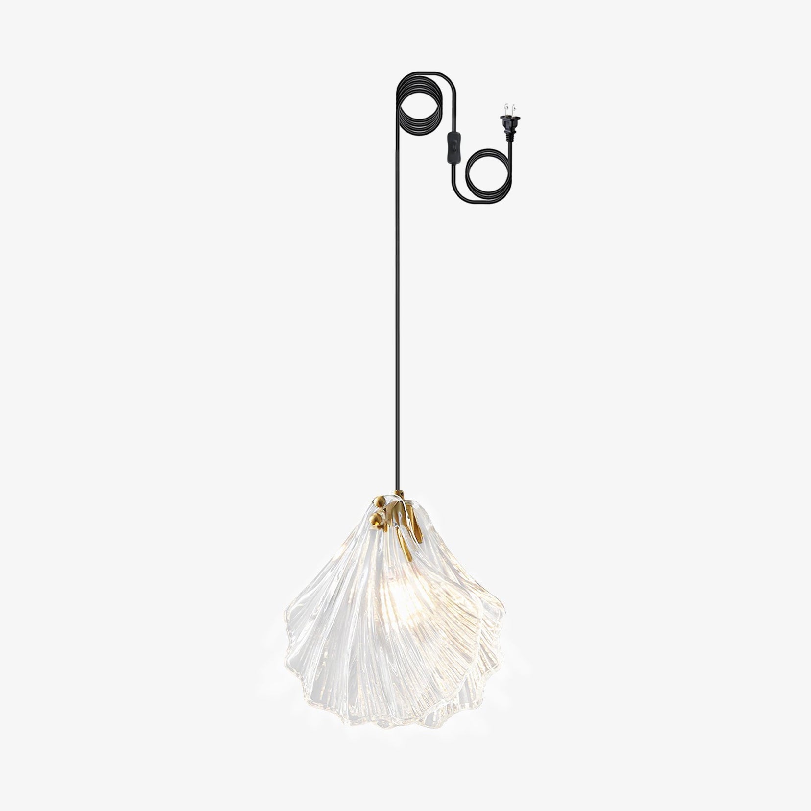 Shell Mini Pendant Swag Light - Blowlighting