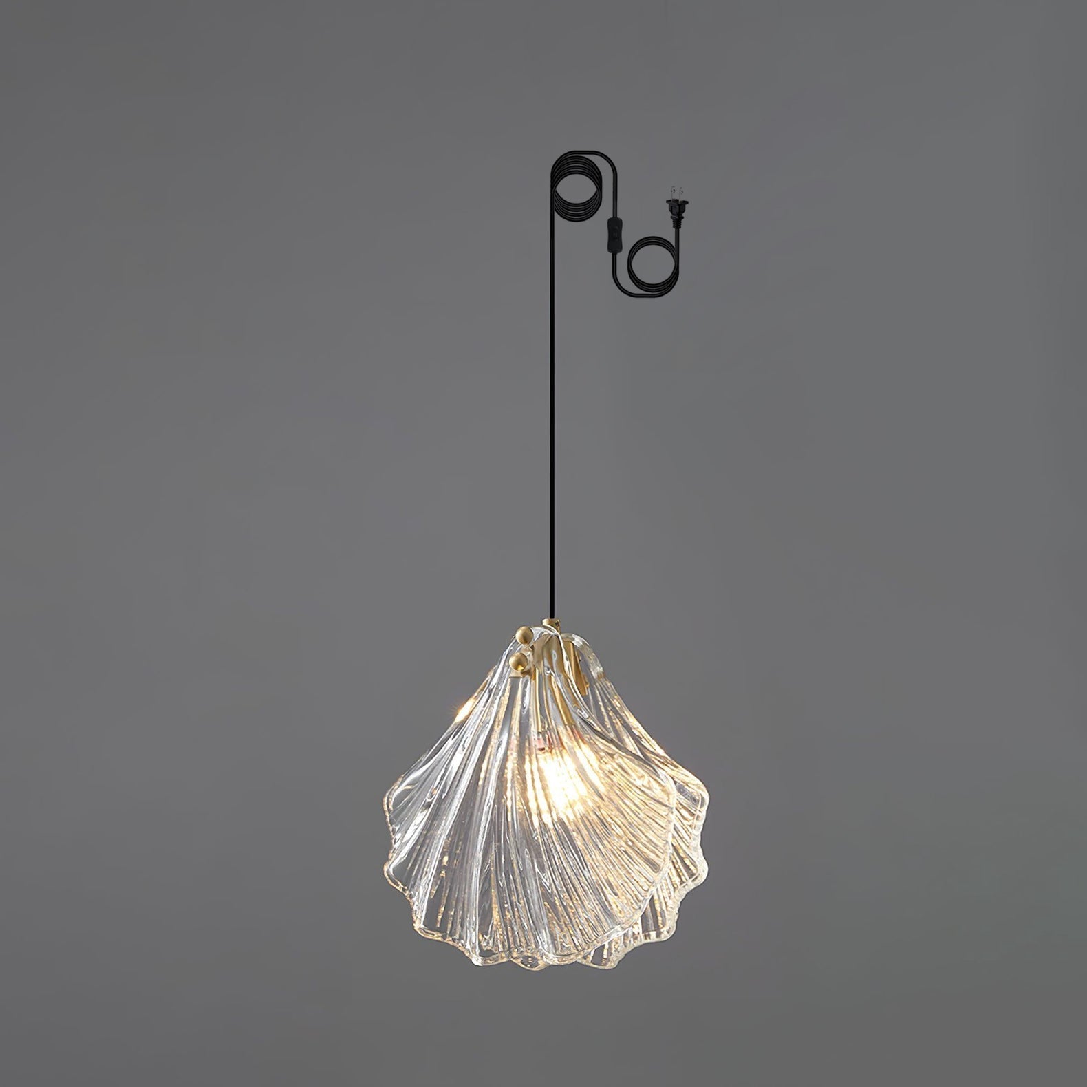 Shell Mini Pendant Swag Light - Blowlighting