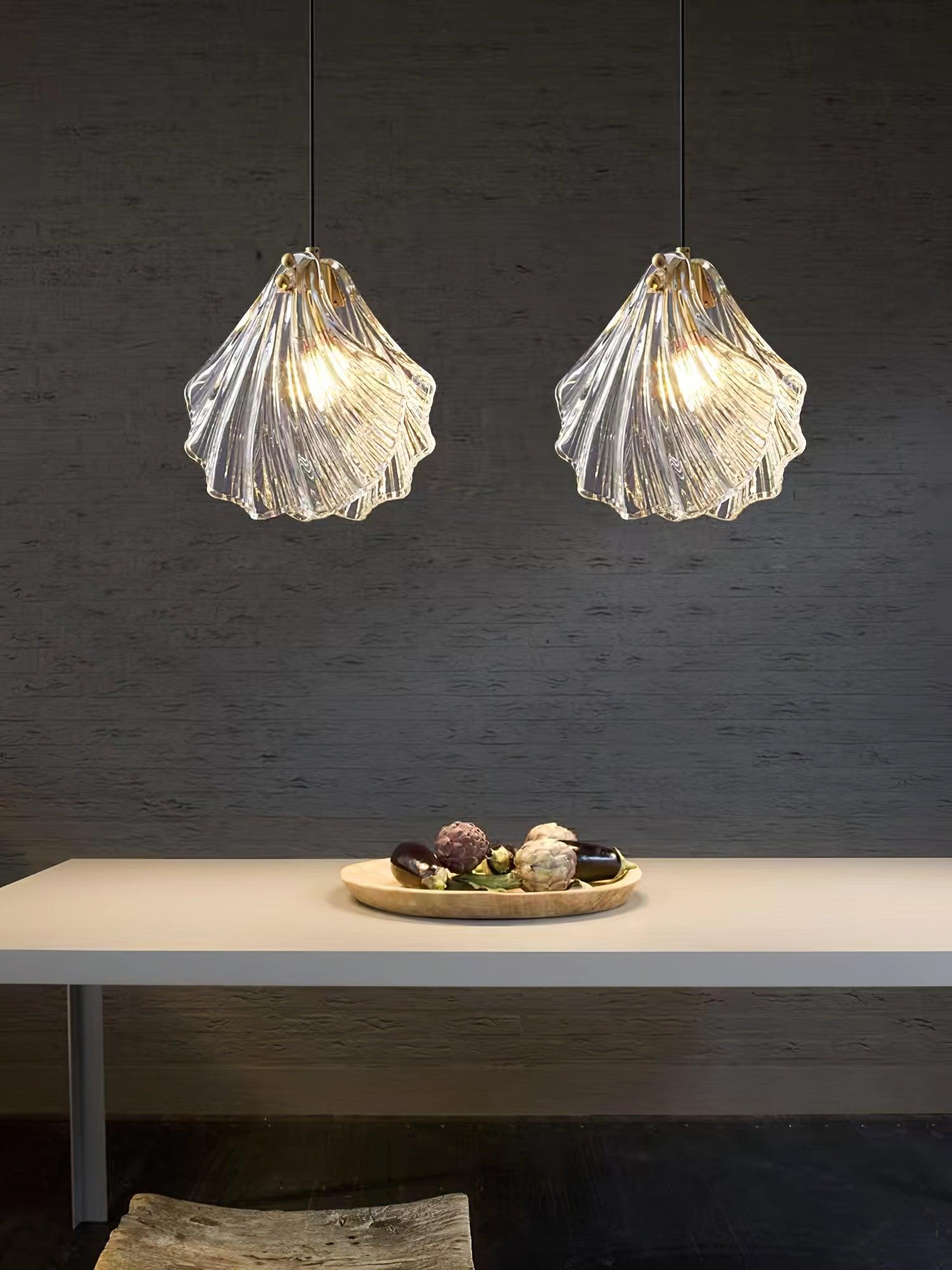 Shell Mini Pendant Swag Light - Blowlighting