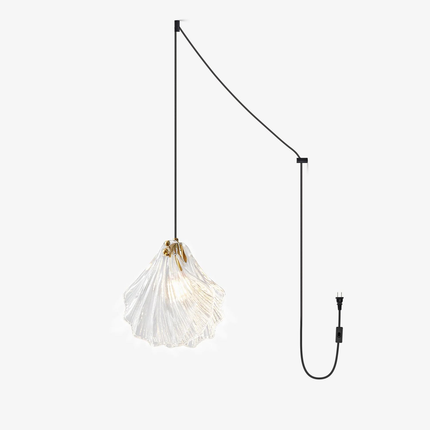 Shell Mini Pendant Swag Light - Blowlighting