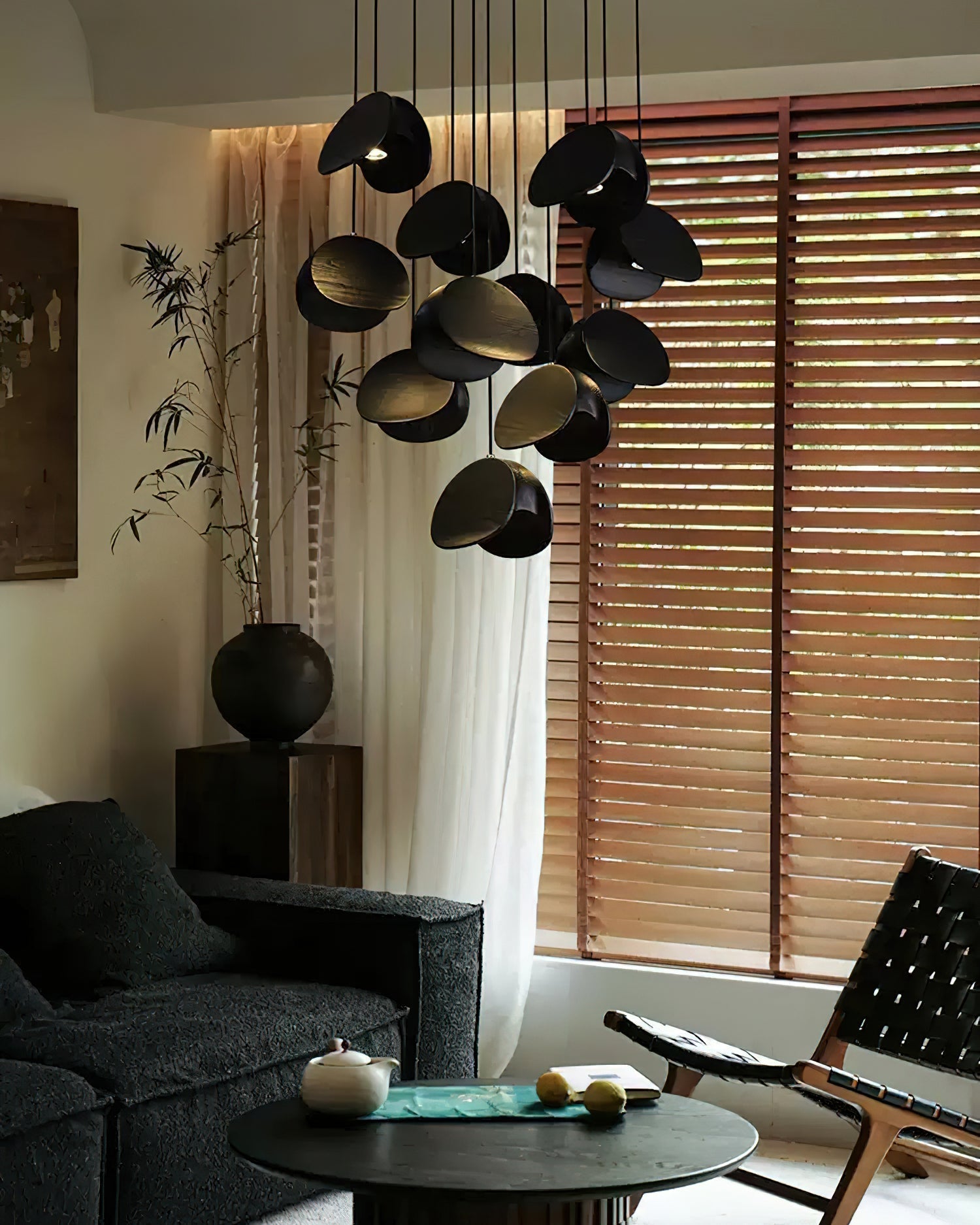 Elmiren Cluster Wood Pendant Light - Blowlighting