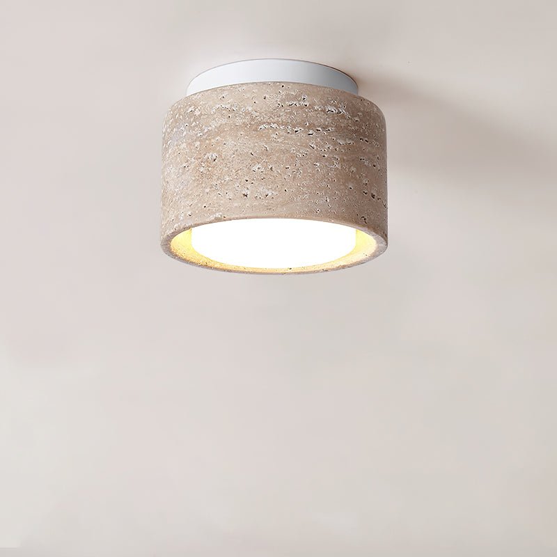Virinira Quad-Spot Travertine Ceiling Light - Blowlighting