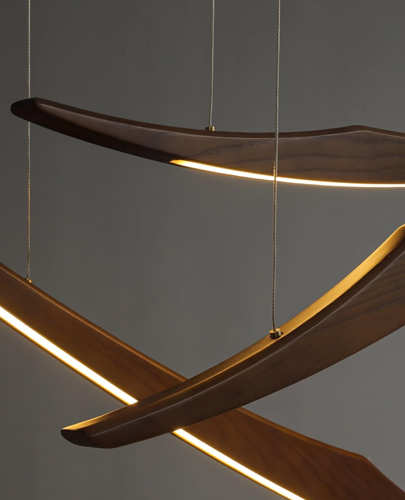 Skytrace Suspension Élégante Minimaliste en Bois