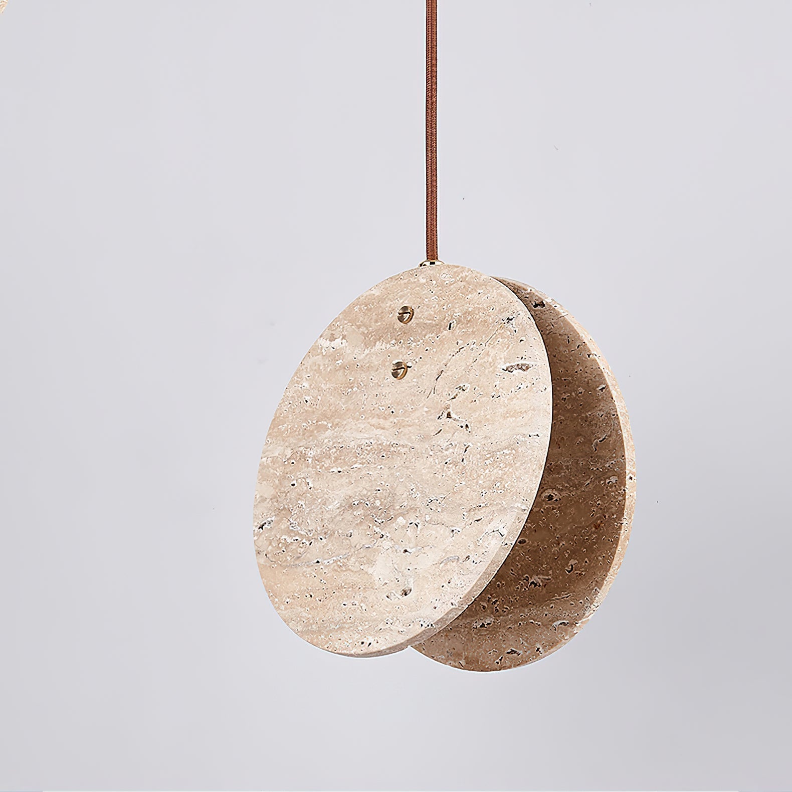 Lunarae Crescent Travertine Pendant Light - Letslighting