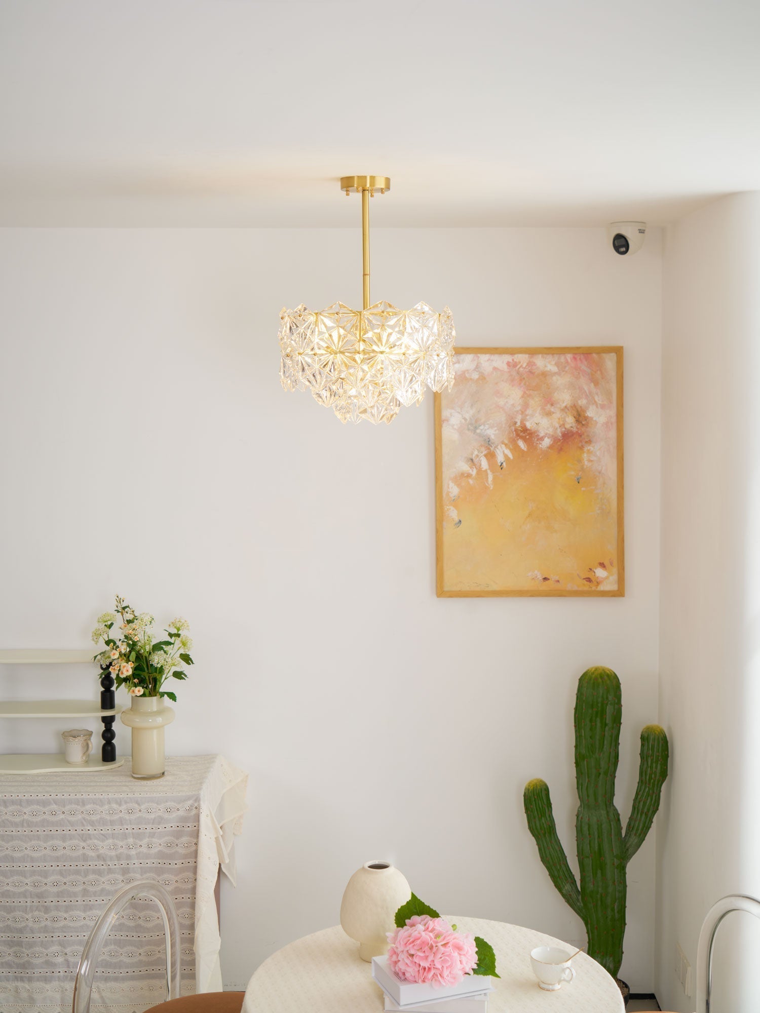 Snowflake Glass Chandelier - Blowlighting