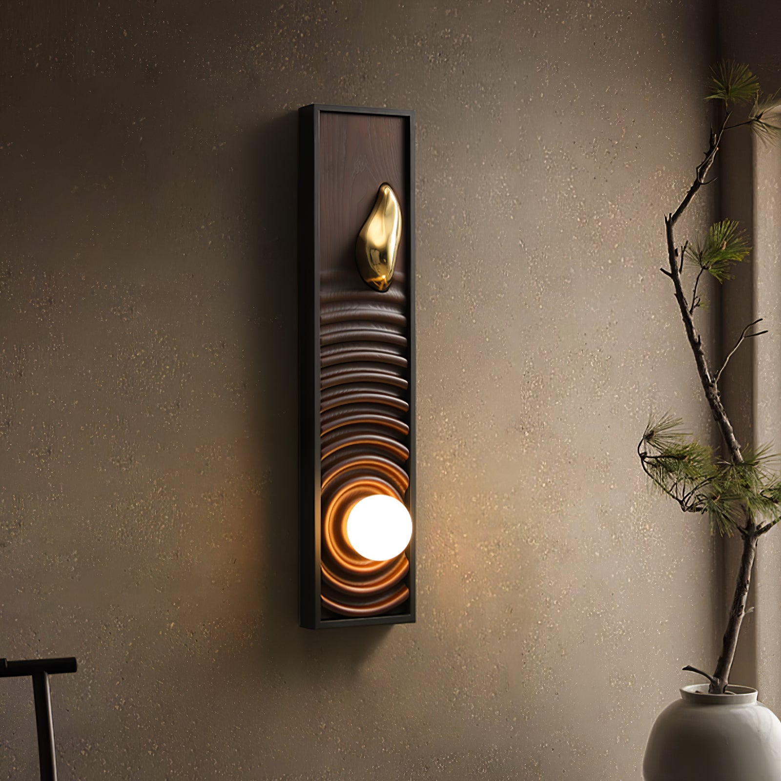 Caleb Vintage Wood Wall Lamp - Blowlighting