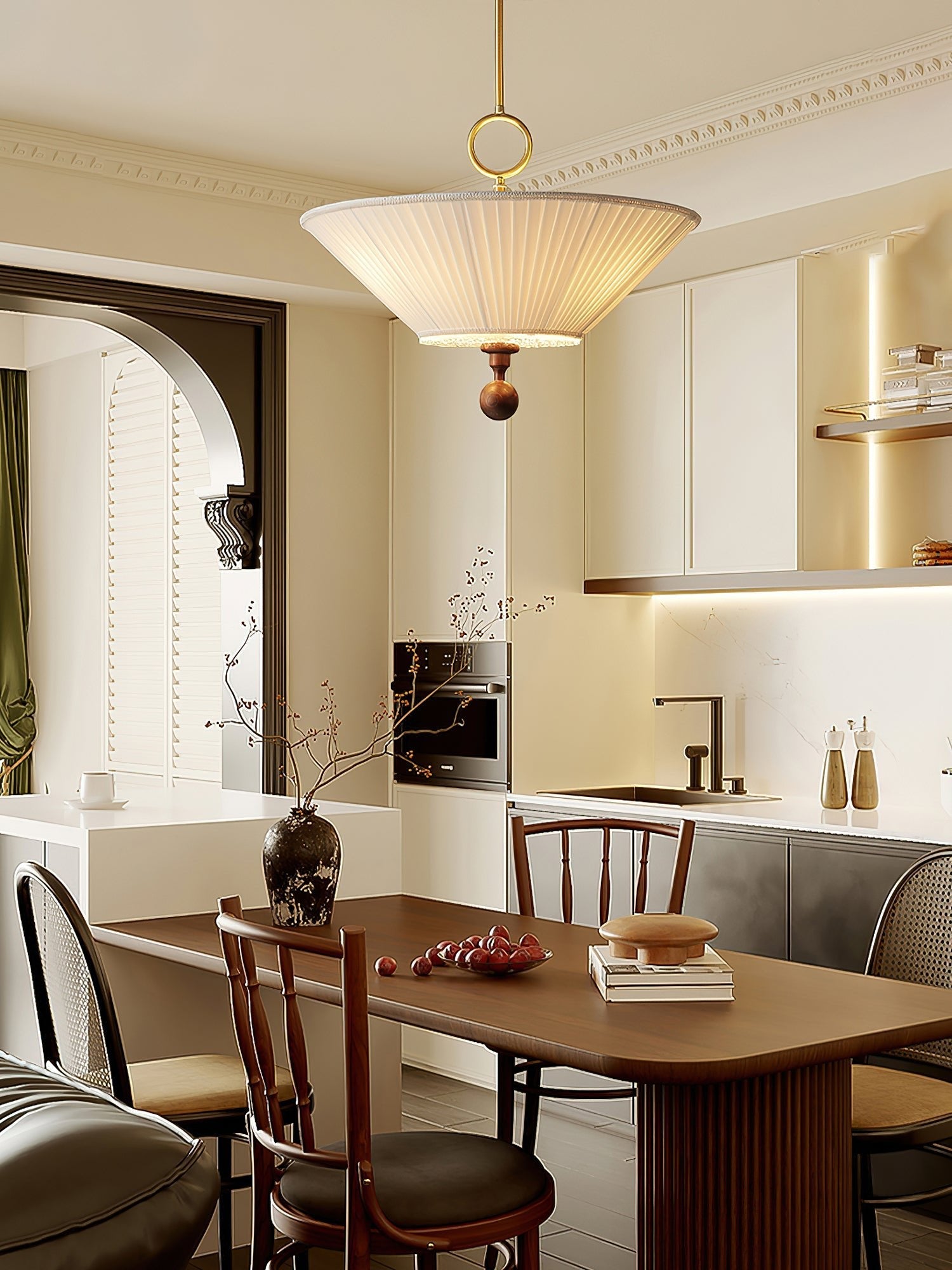 Solaria Suspension Élégante Plissée