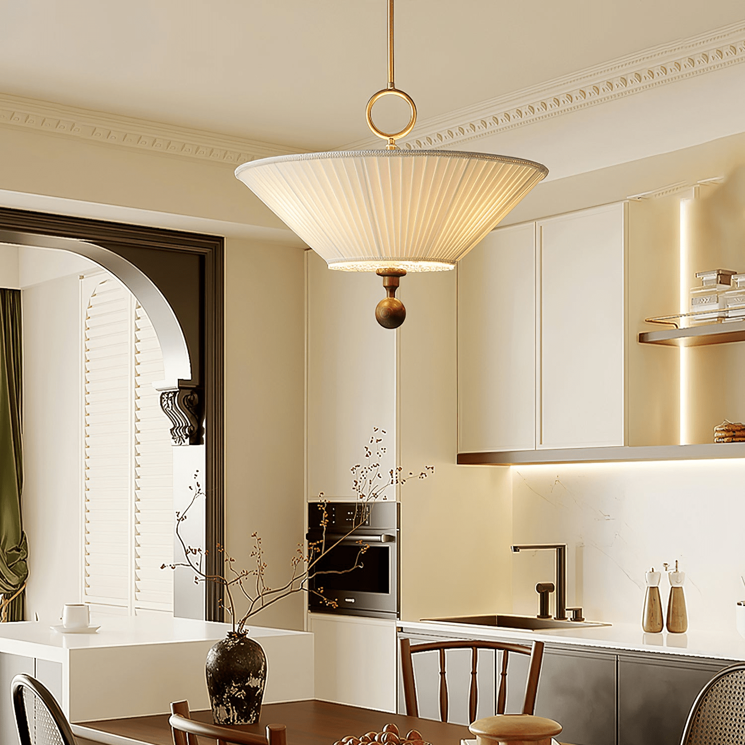 Solaria Suspension Élégante Plissée