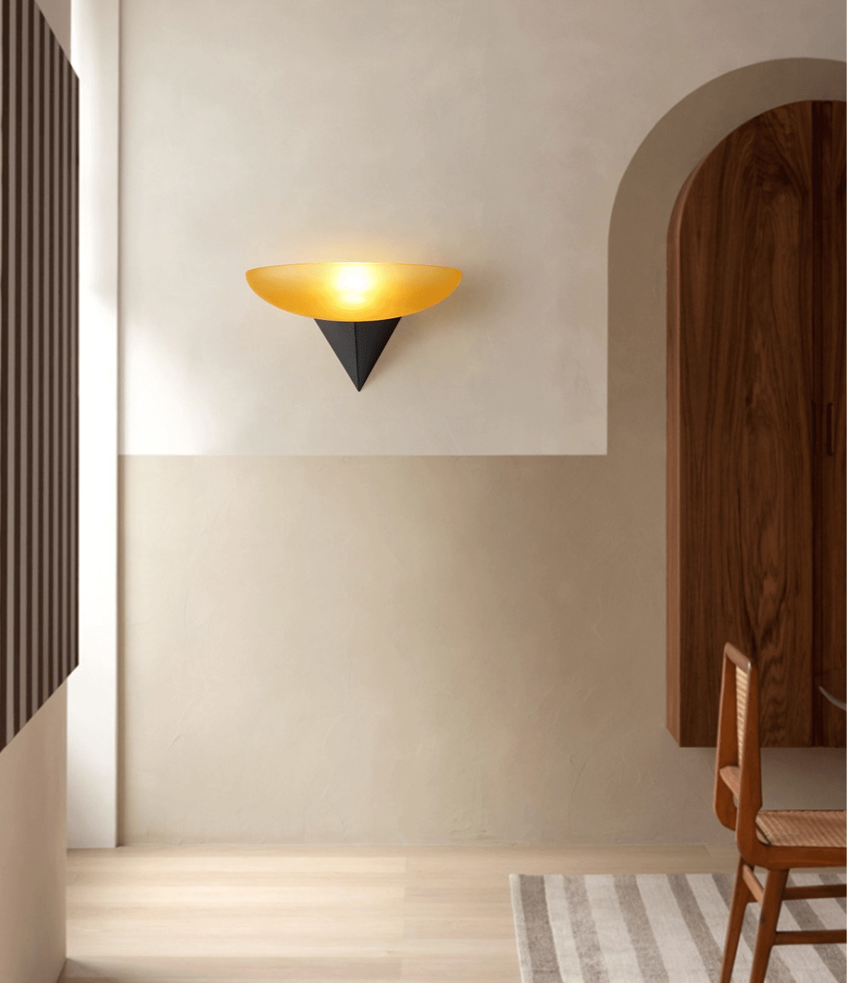 Solayne Moderne Minimaliste Métal Verre Applique Murale Lumière