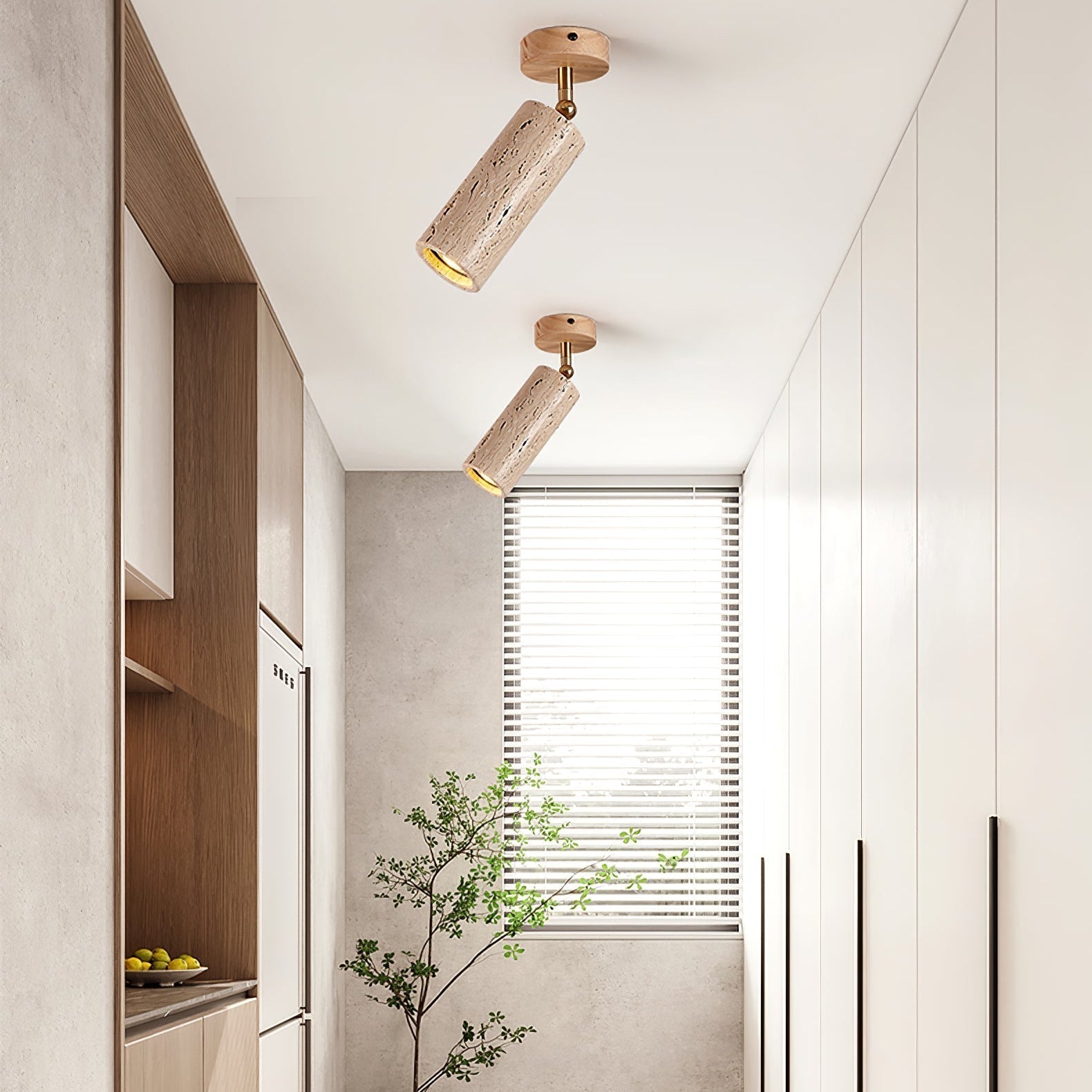 Mycaran Travertine Pendant Light - Letslighting