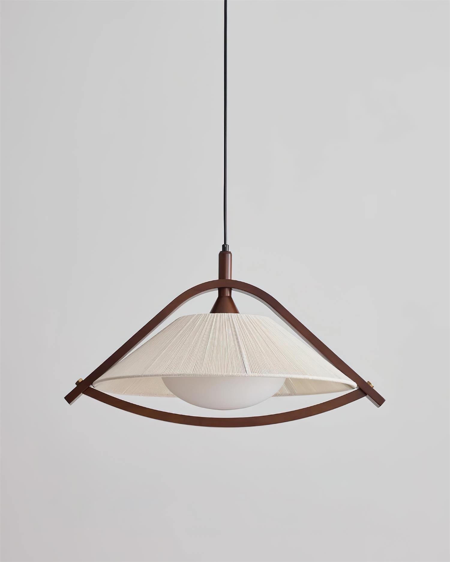 Sonoma Pendant Lamp with Thread-Wrapped Shade - Letslighting