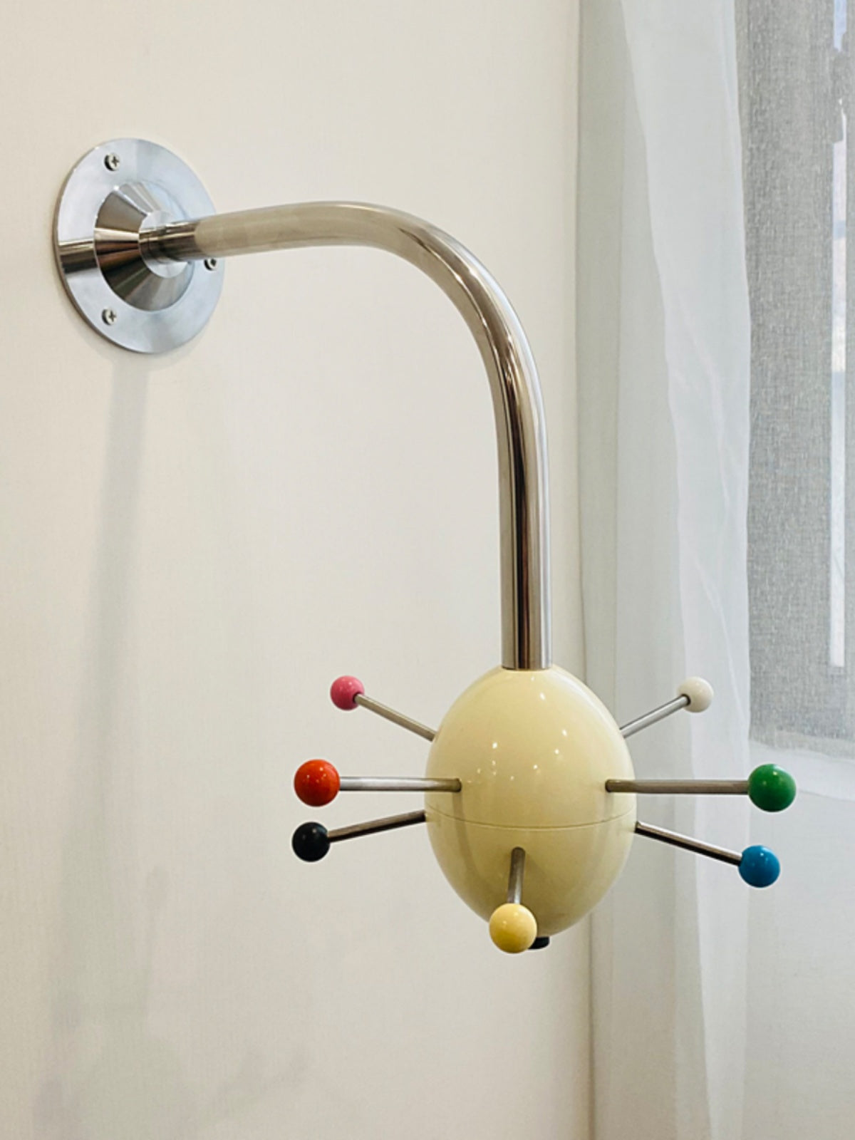 Sputnik Wall Coat Rack Colorful Hooks Modern Hallway - Letslighting
