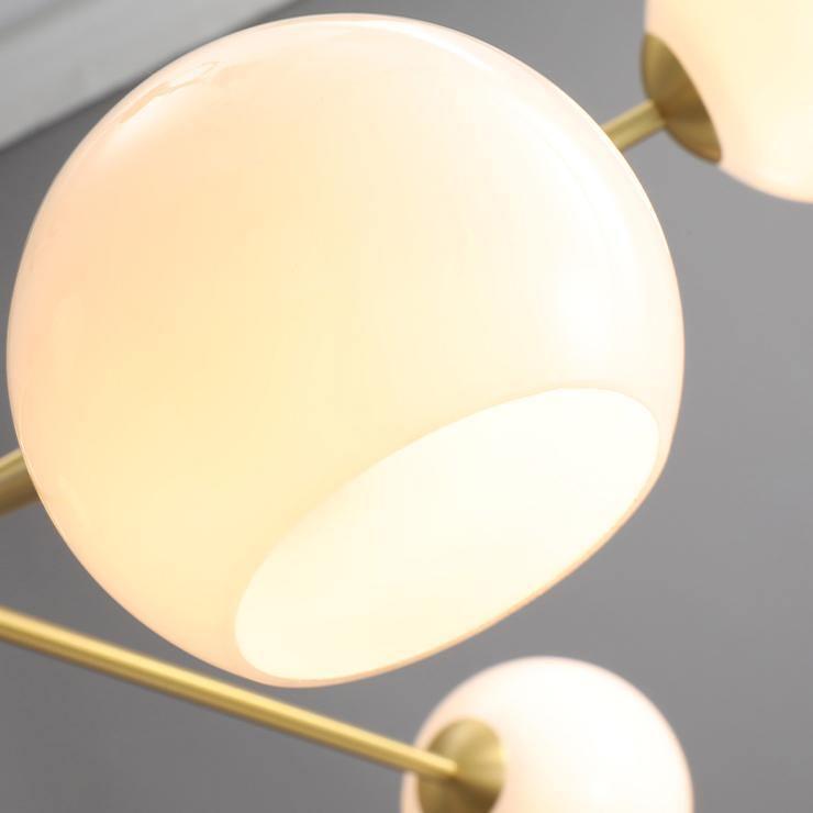 Solara Chandelier Staggered Glass 6-Light - Letslighting