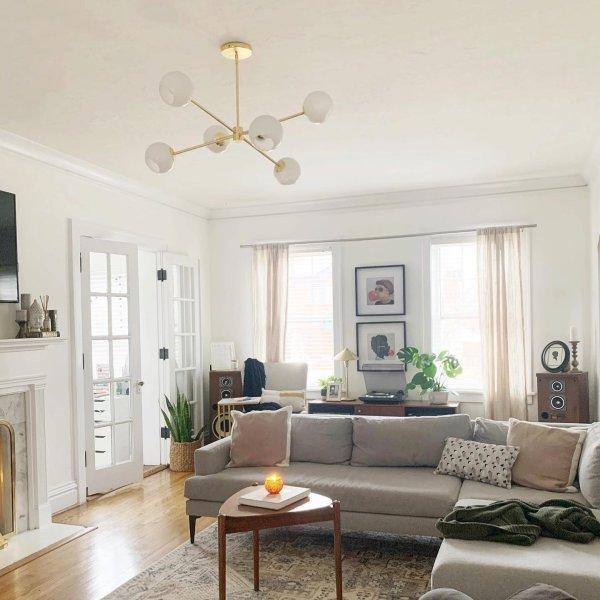 Solara Chandelier Staggered Glass 6-Light - Letslighting