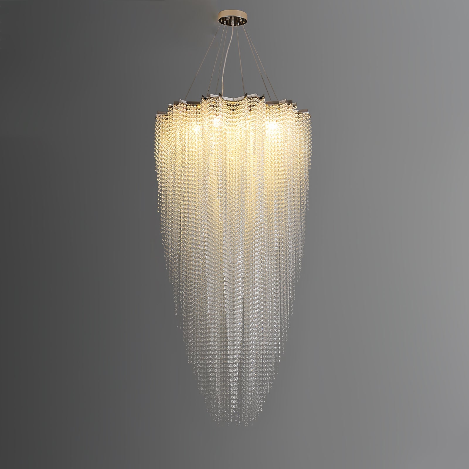Zashayra Crystal Column Chandelier - Blowlighting