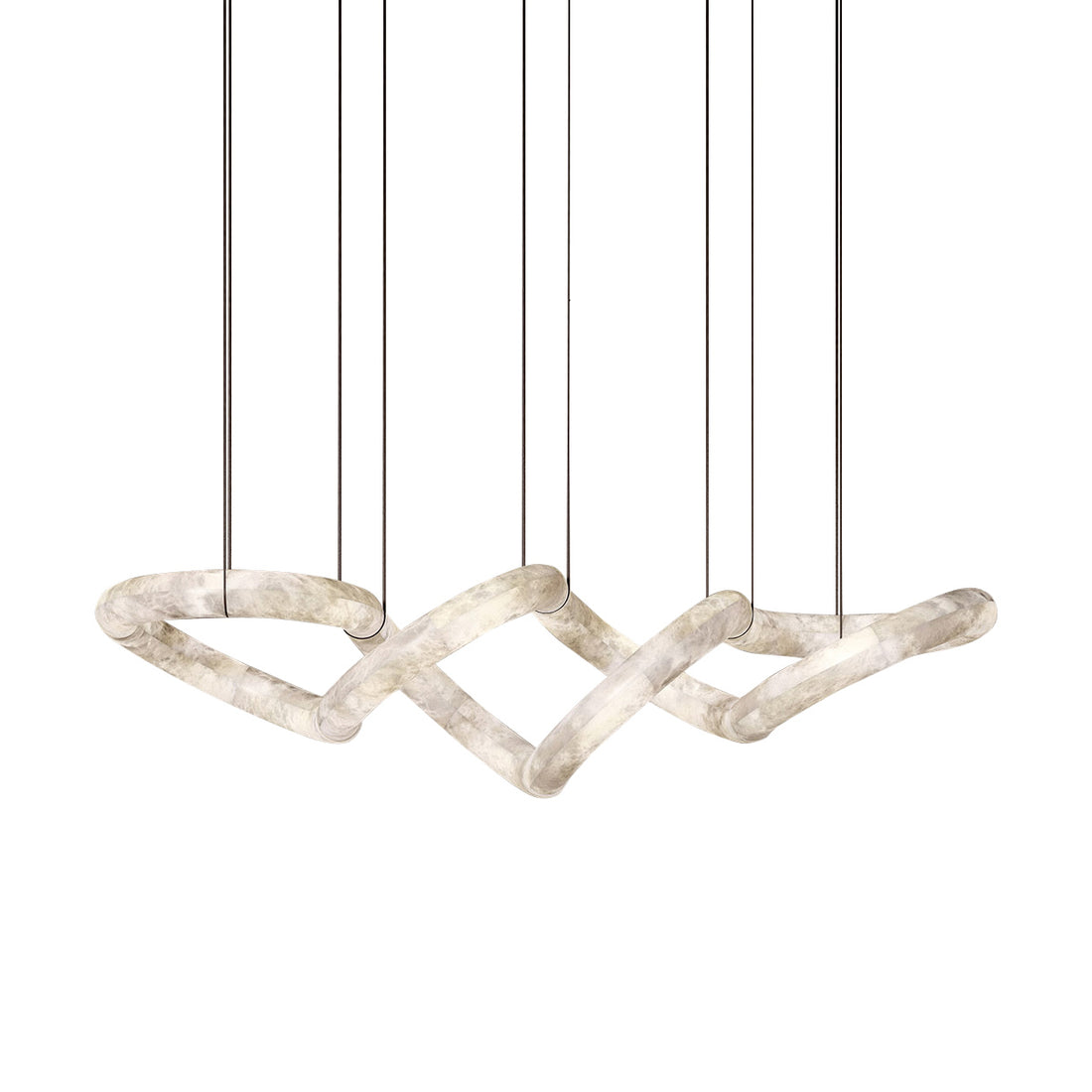 Utalyra Curved Alabaster Pendant Light - Letslighting