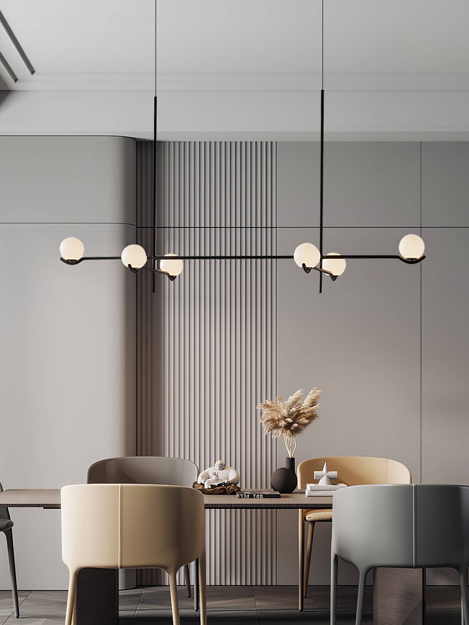 Fayno White Globe Chandelier - Letslighting