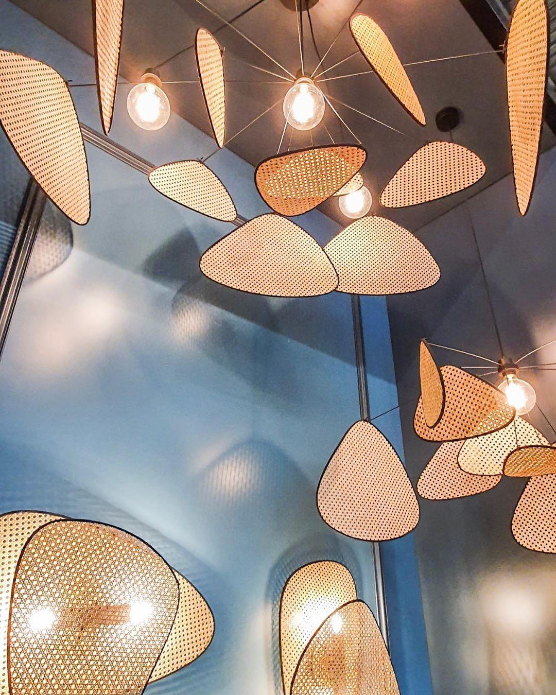 Screen Cannage Pendant Swag Light - Blowlighting