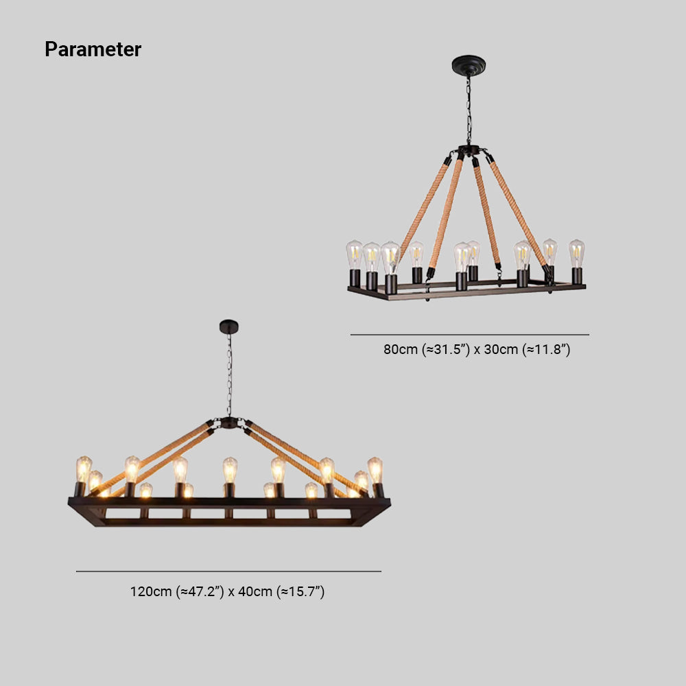 Epoch Design LED Vintage Industrielle Lampe Suspension En Métal Restaurant Bar