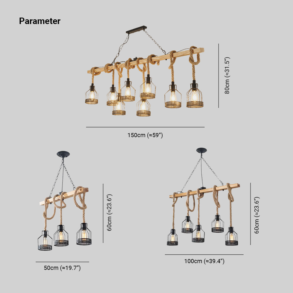 Epoch Lampe Suspension Industrielle Rétro LED en Métal Noir, Pour Bar