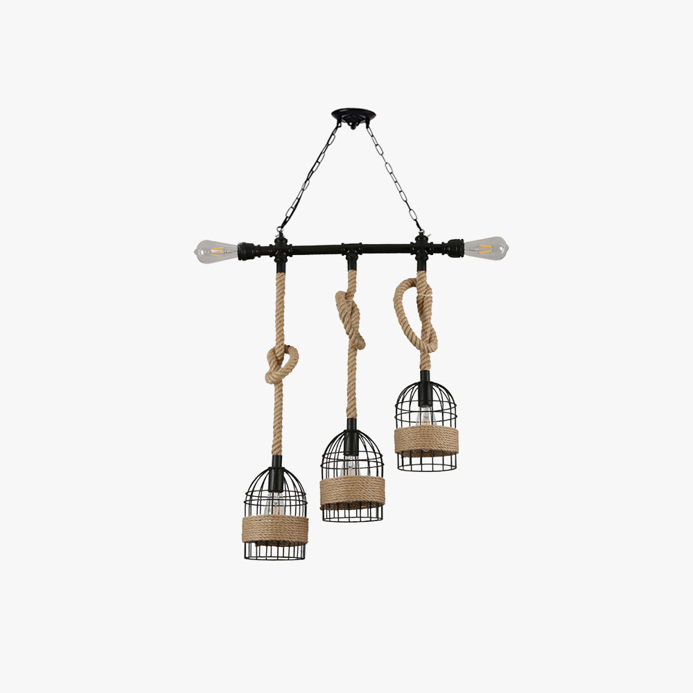 Epoch Suspension LED Rétro en Métal Noir Pour Café/Bar/Salle à Manger