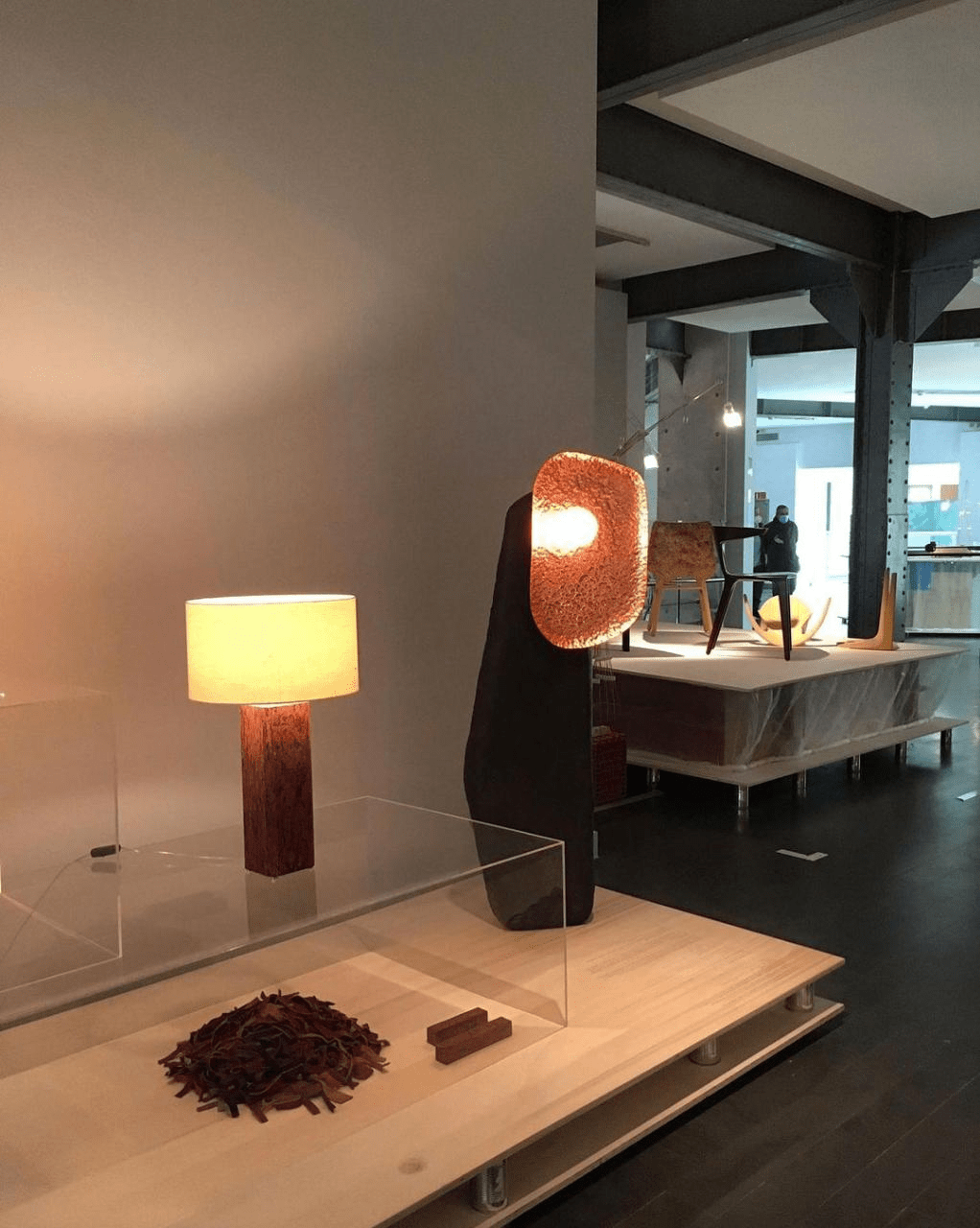 TC Lampadaire Moderne en Verre