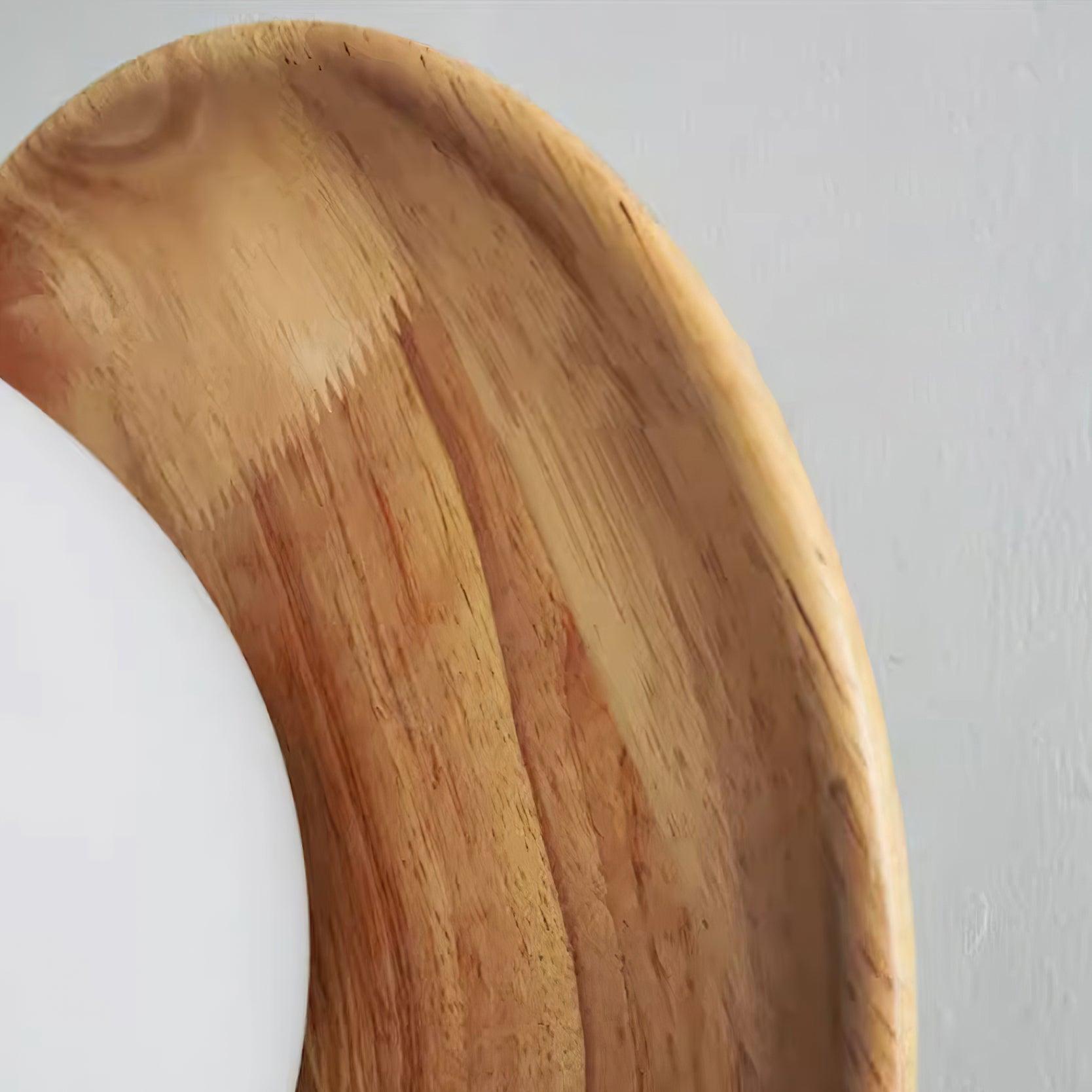 Wall Lamp Body with Wood Rim Minimalist Style - Letslighting