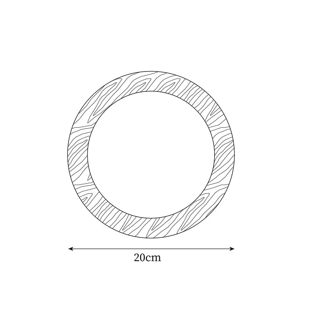 Wall Lamp Body with Wood Rim Minimalist Style - Letslighting
