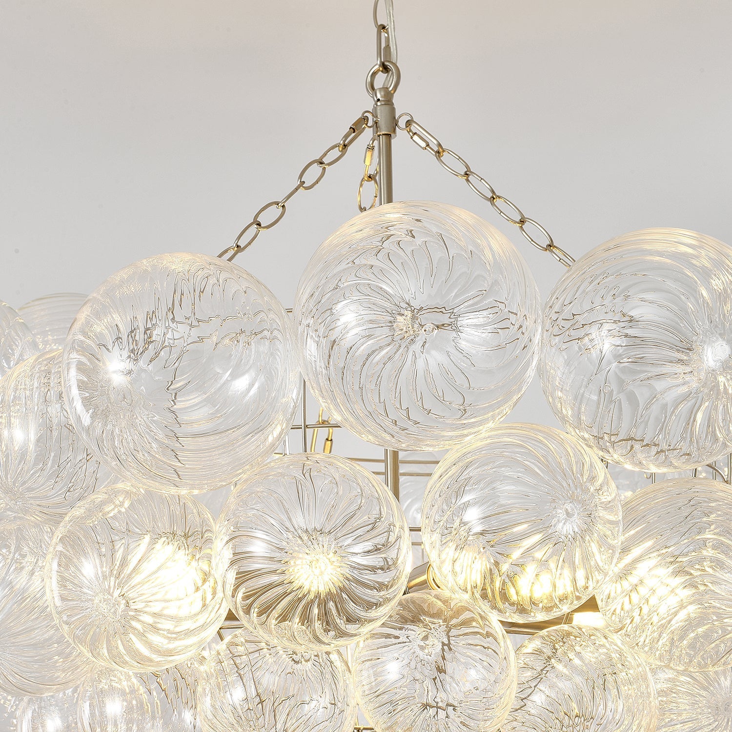 Talia Chandelier Glass Sphere Cascade - Letslighting