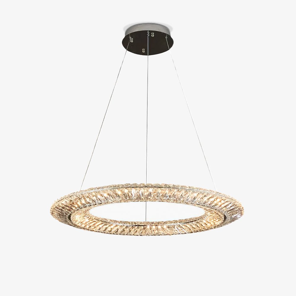 Lustra Chandelier Geometric Crystal LED Elegant - Letslighting