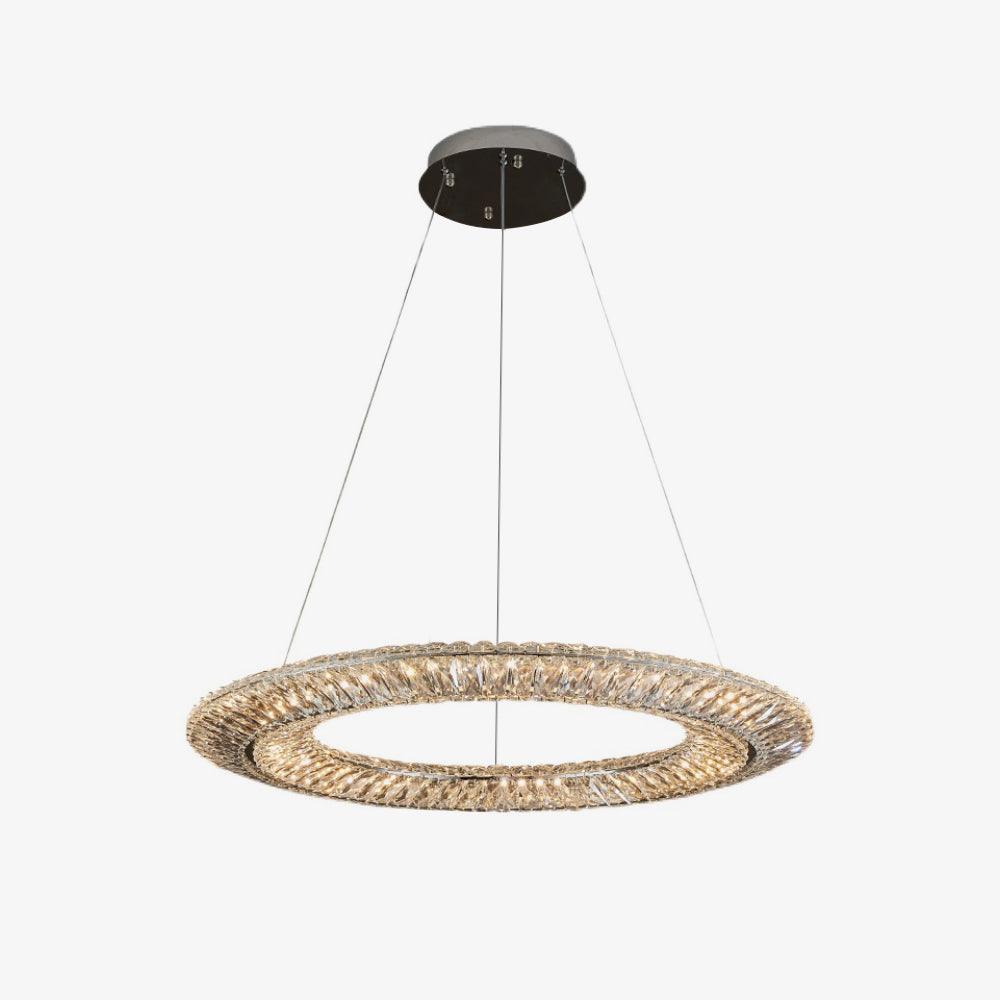 Lustra Chandelier Geometric Crystal LED Elegant - Letslighting