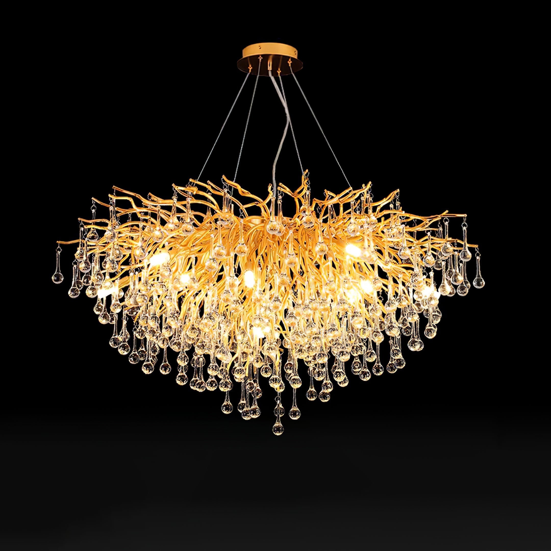 Teardrop Crystal Chandelier - Blowlighting