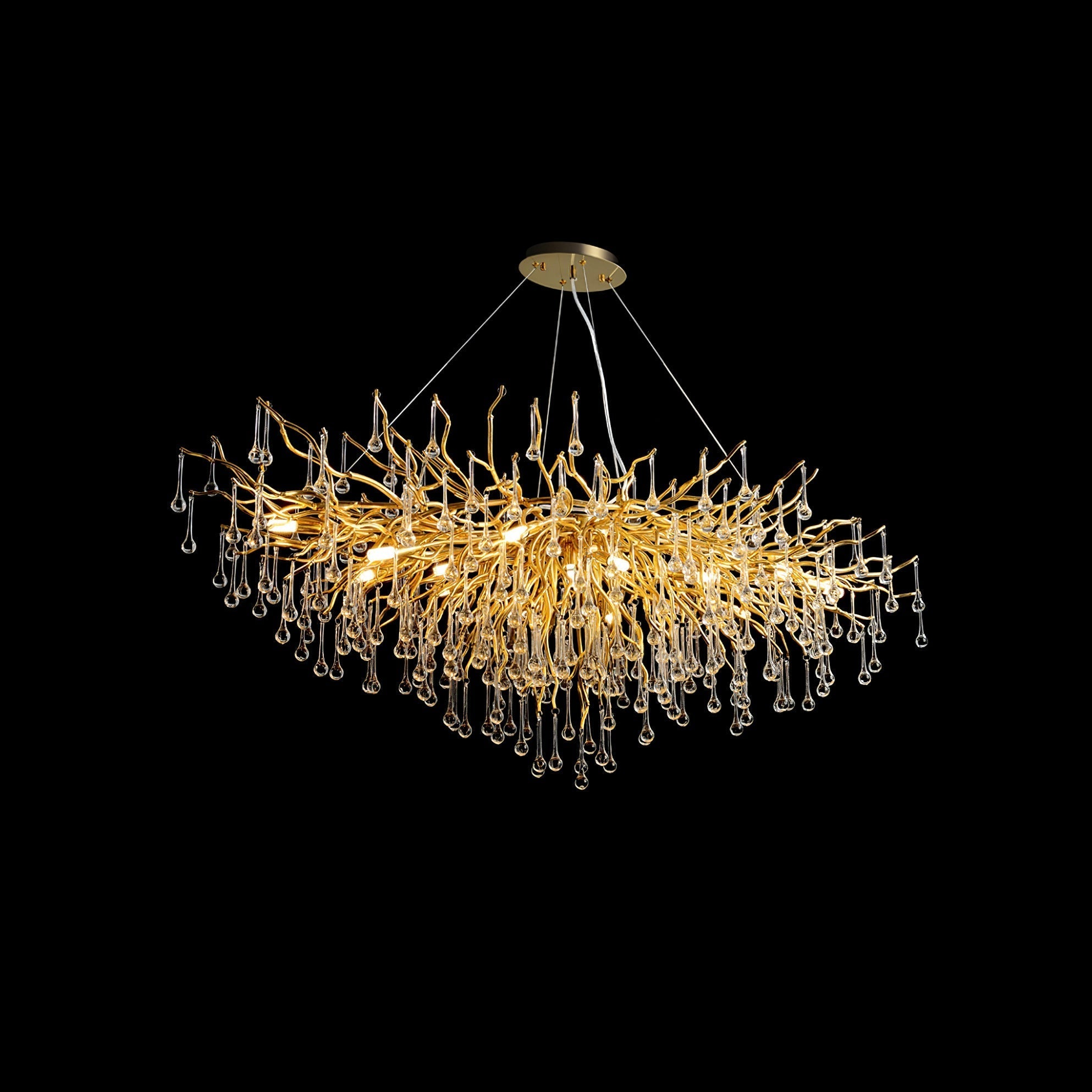 Teardrop Crystal Chandelier - Blowlighting