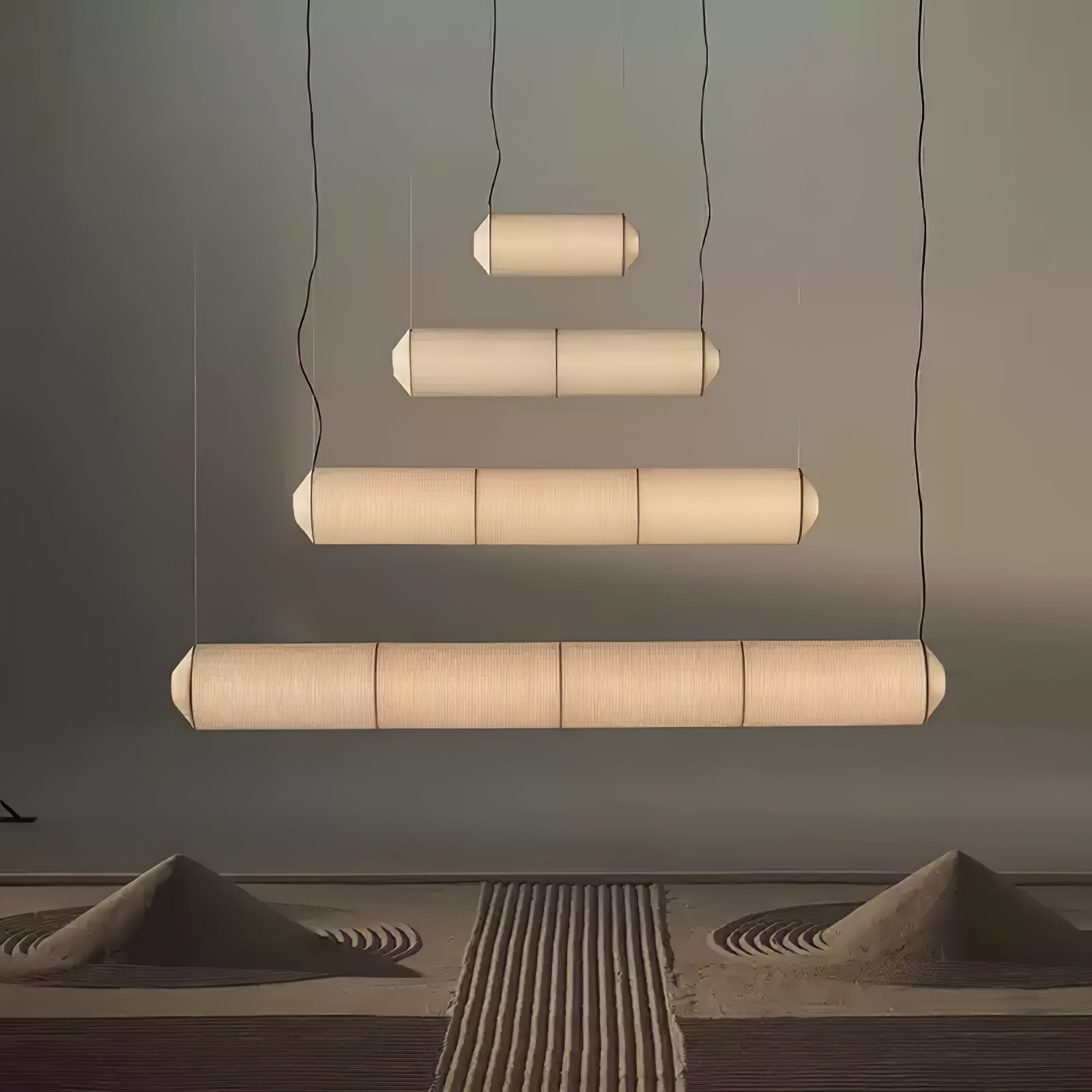 Citheis Modern Minimalist Natural Mulberry Silk Metal Pendant Lamp - Blowlighting