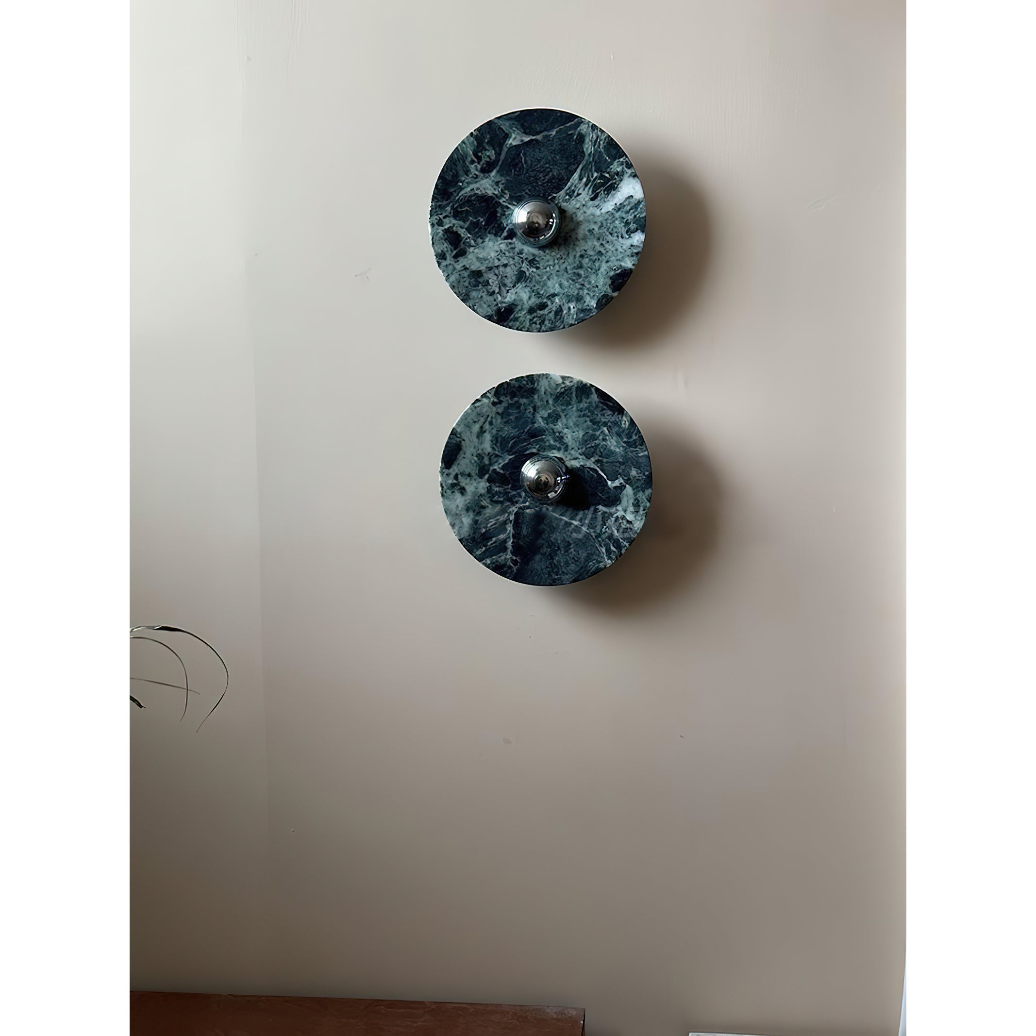 Olrine Modern Minimalist Marble Metal Wall Lamp - Lamp Copper