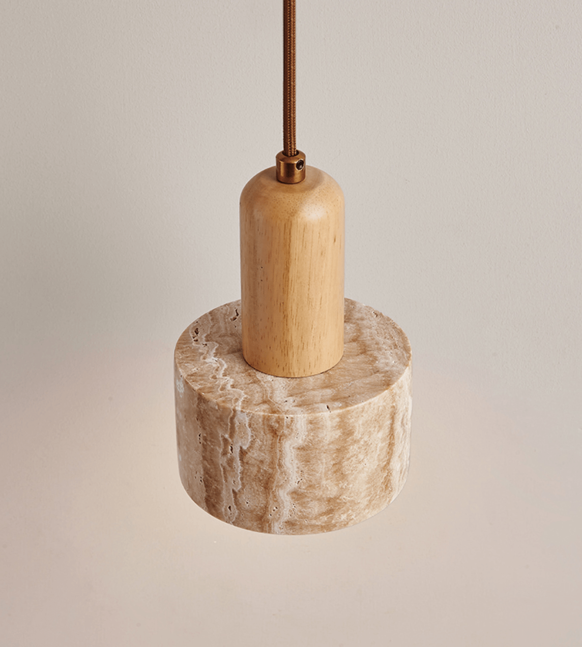 Terra Moderne Minimaliste Travertin Suspension Lampe