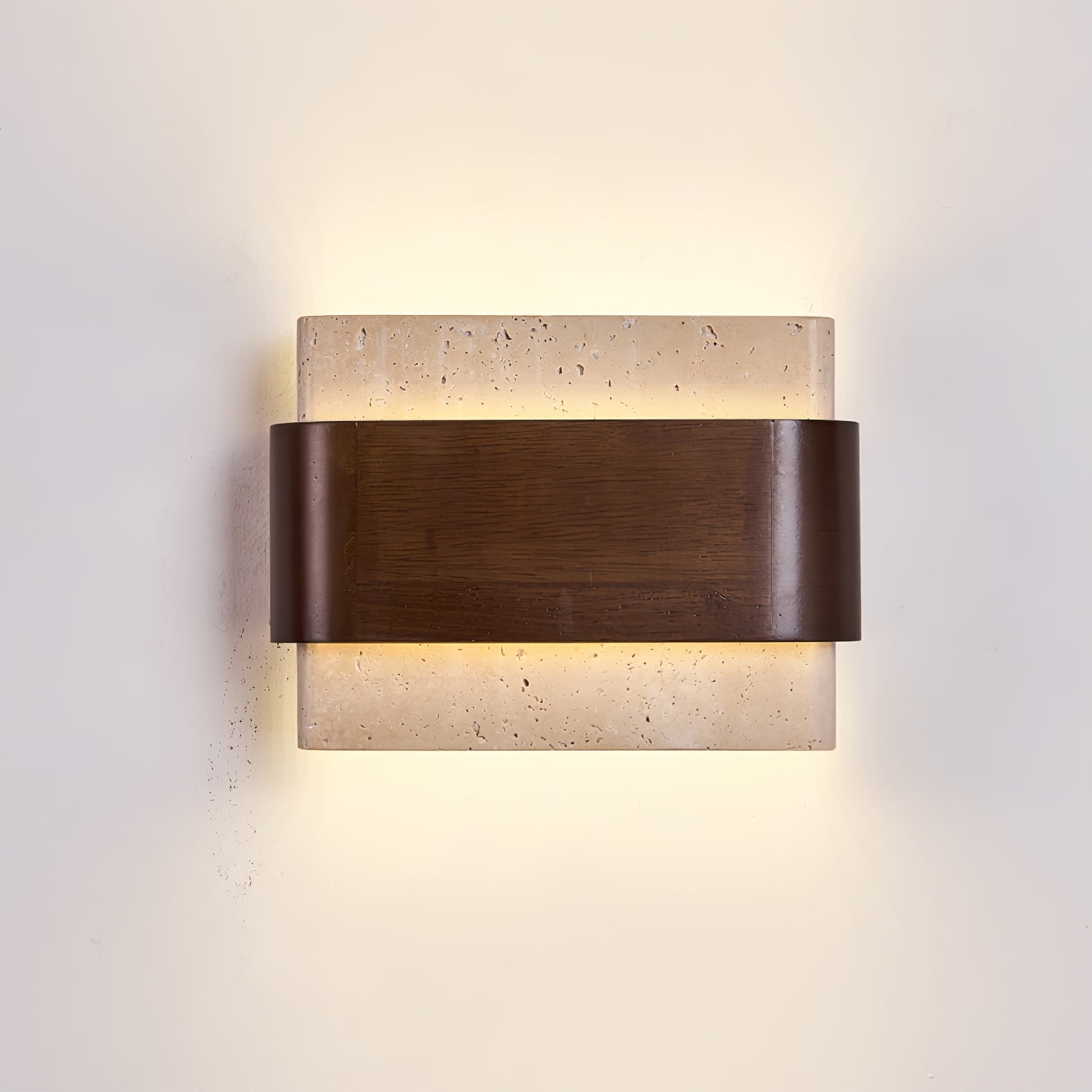 Ulnoros Paneled Travertine Wall Light - Letslighting
