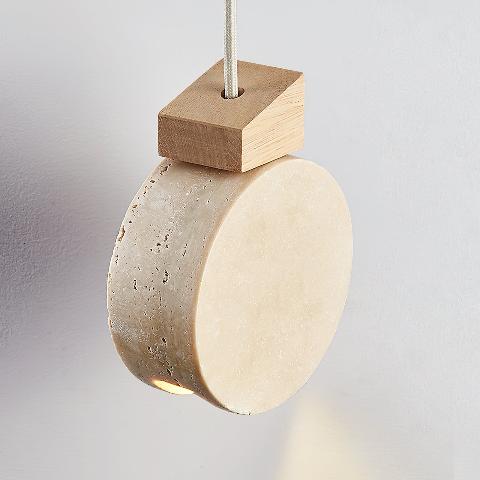 Ritta Pendant Light Geometry Travertine - Letslighting