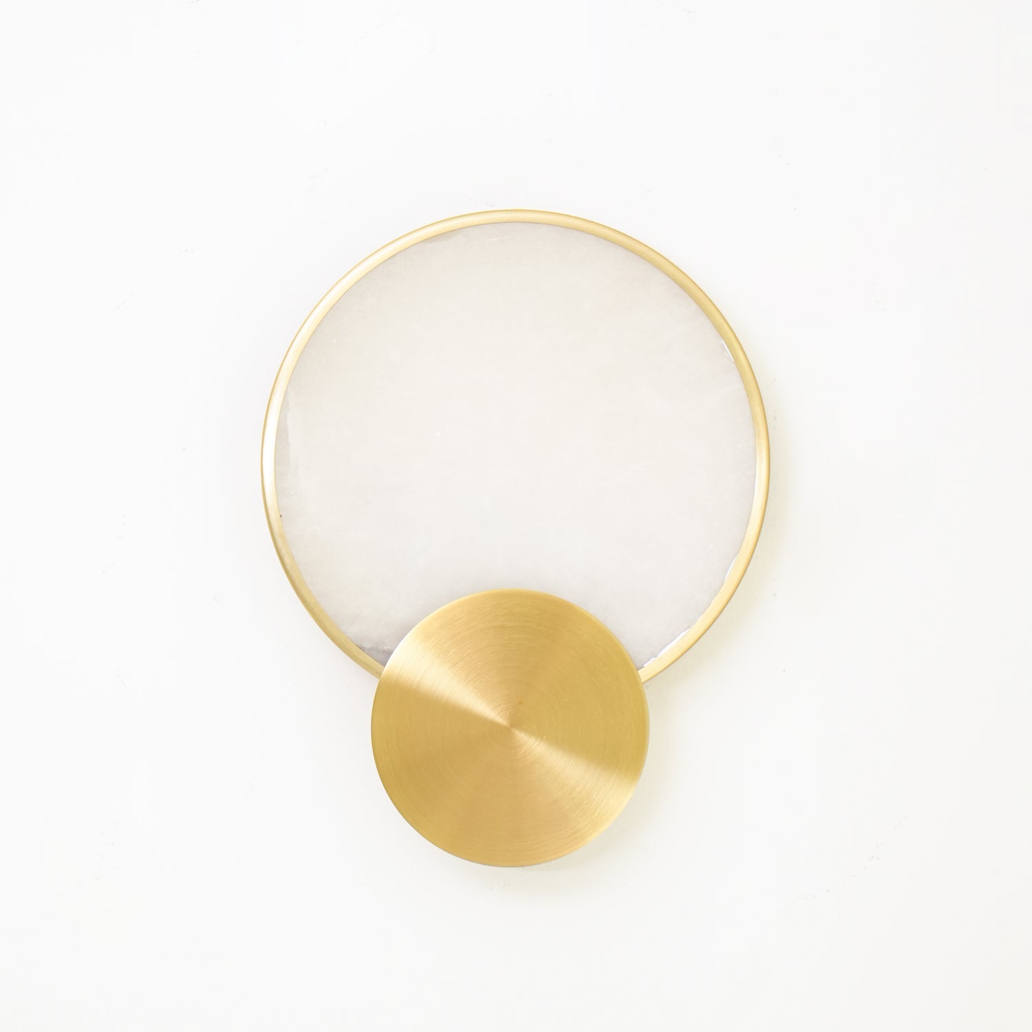 Myvelarae Circular Alabaster Wall Light - Letslighting