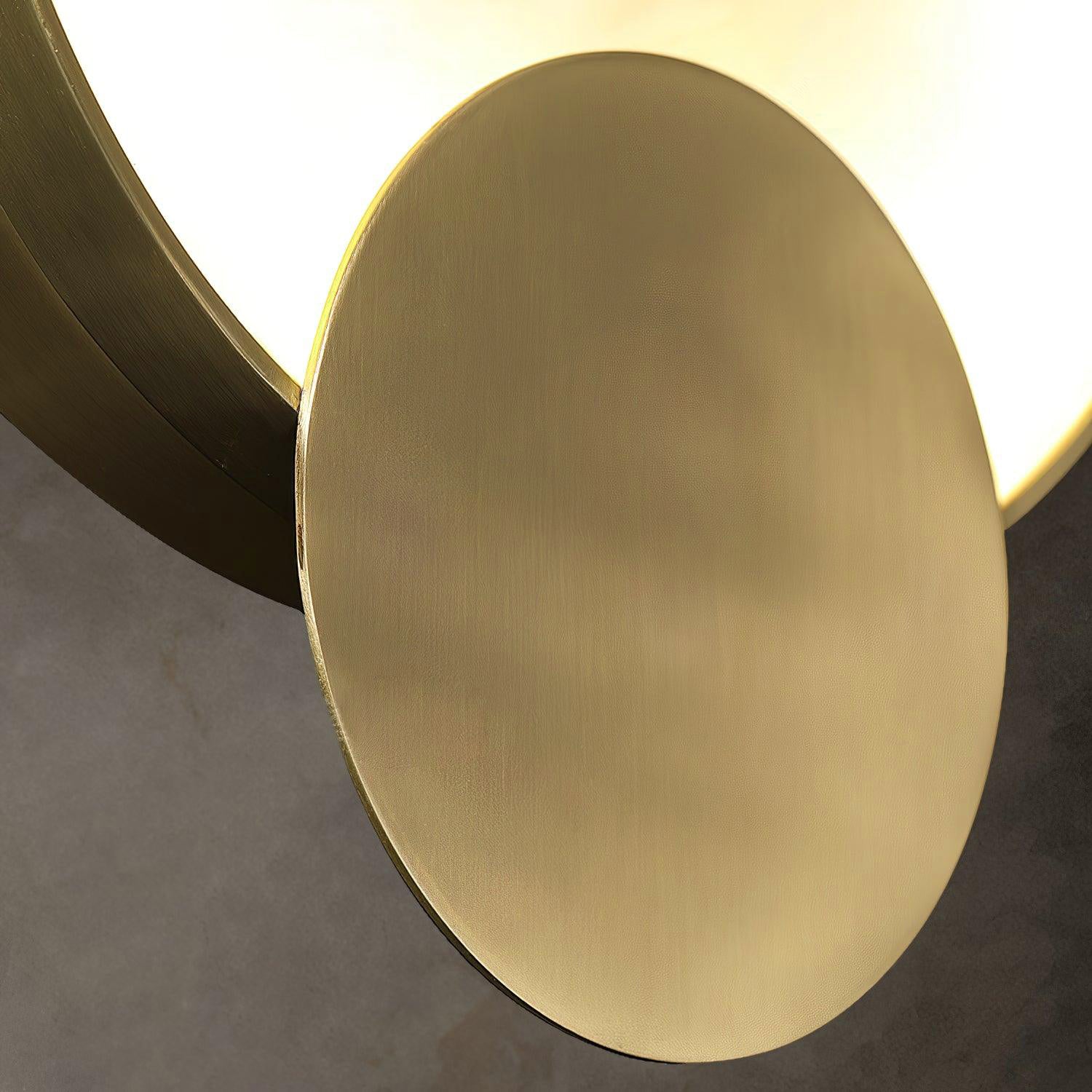 Myvelarae Circular Alabaster Wall Light - Letslighting