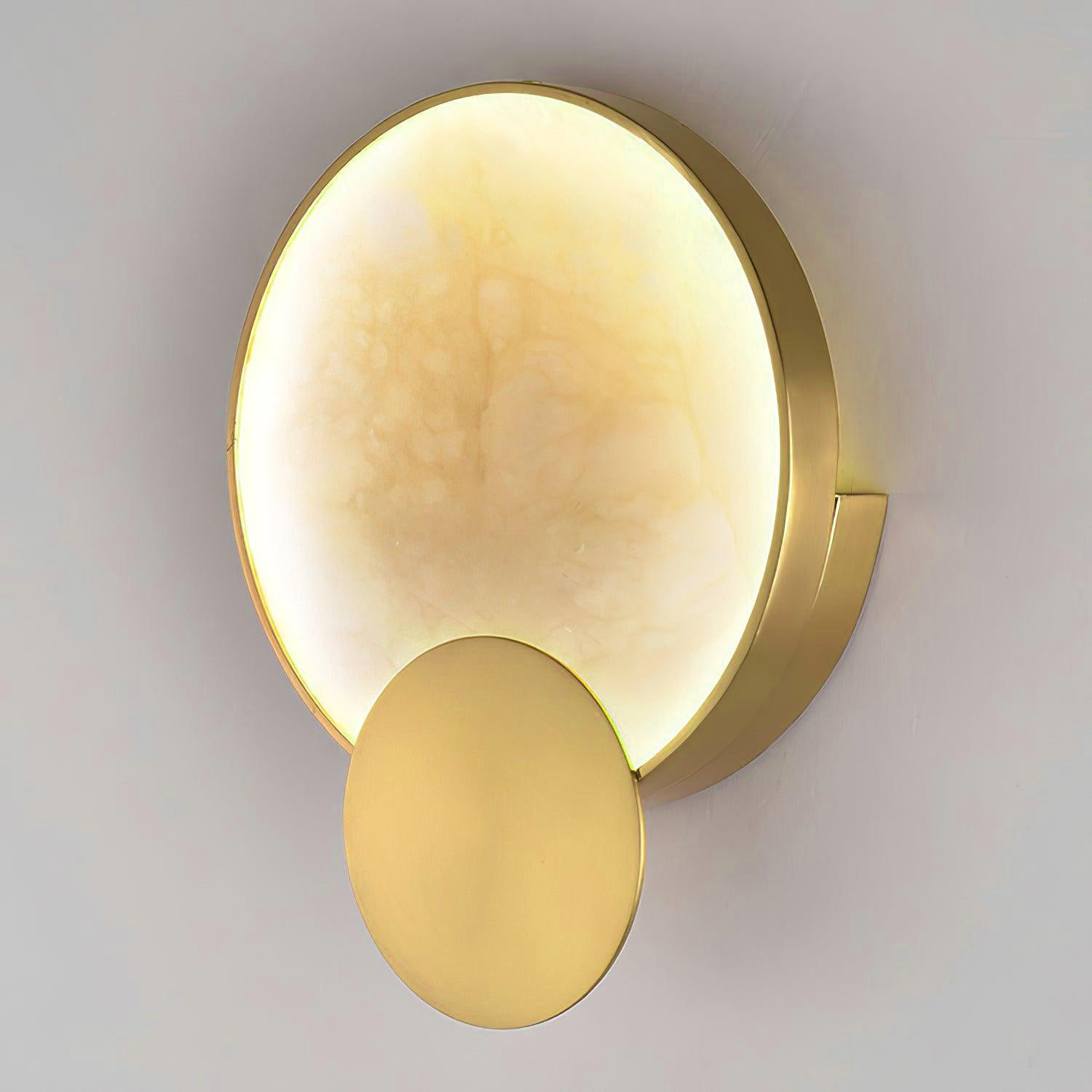 Myvelarae Circular Alabaster Wall Light - Letslighting