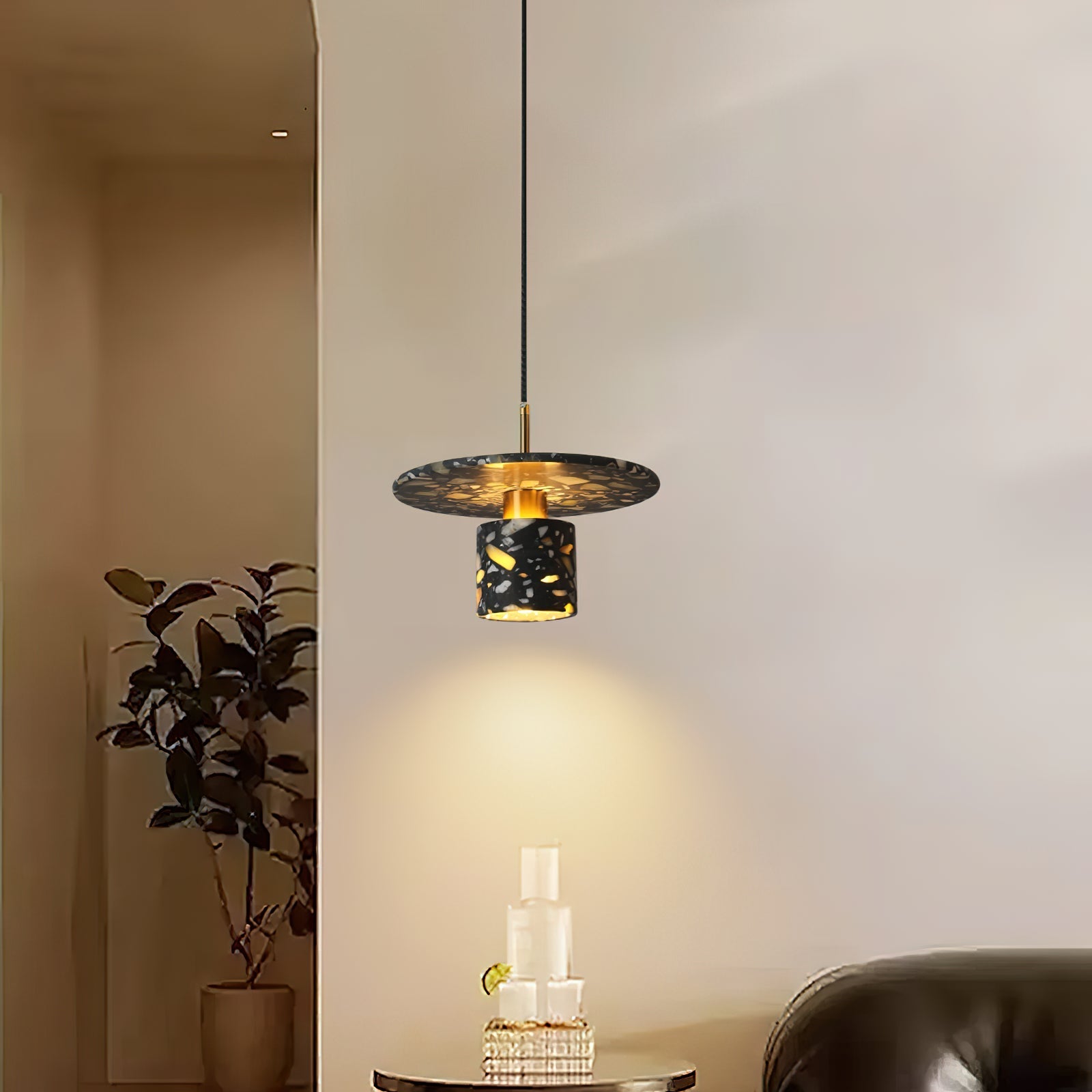 Sysoleth Modern Minimalist Metal Pendant Lamp - Lamp Copper