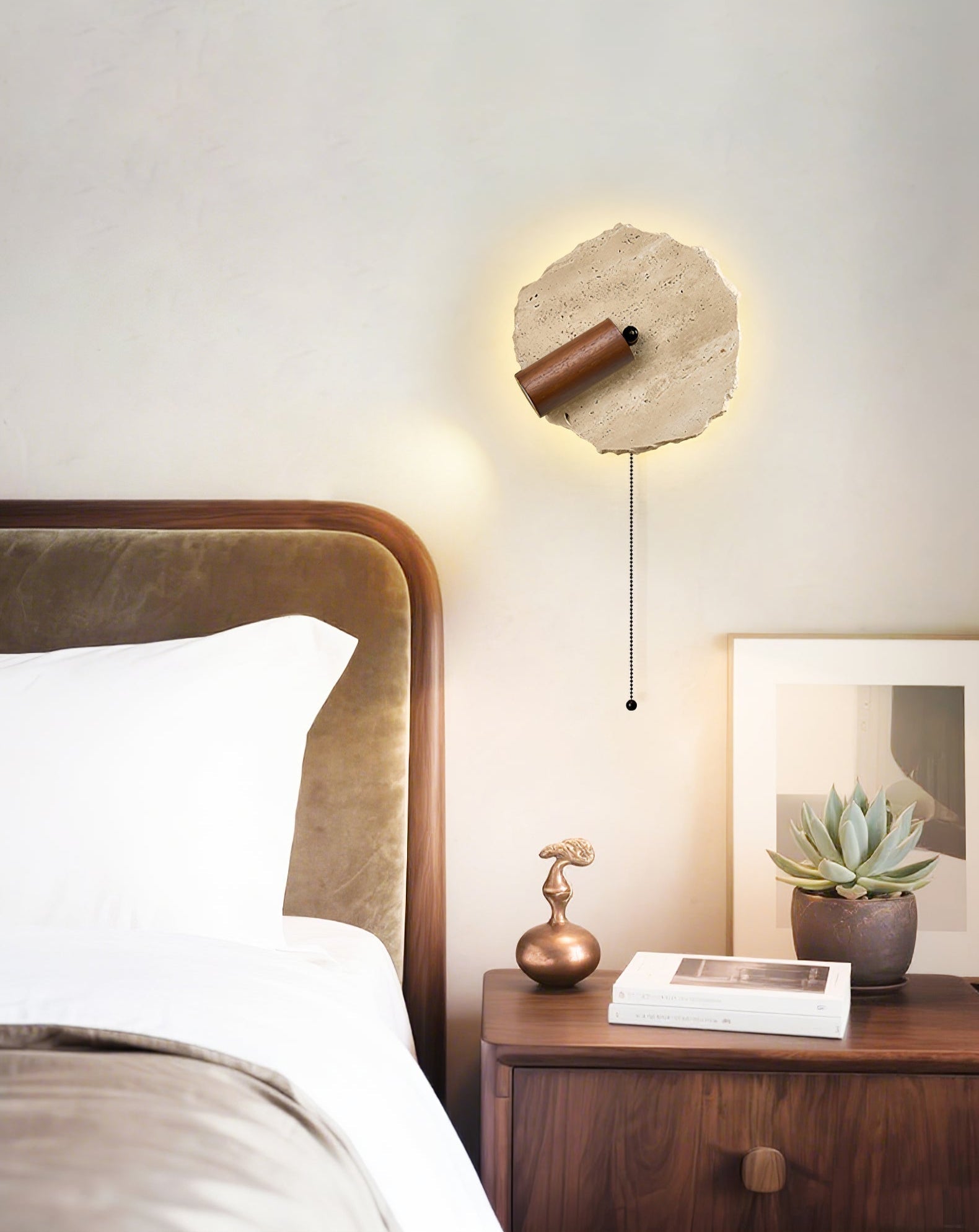 Cleo Travertine Wall Light Spotlight - Letslighting